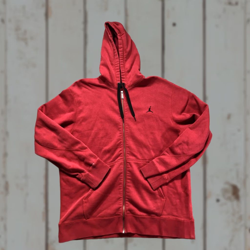 Jordan Brand Jordan Hoodie Sweatshirt Mens XL Red Full Zip Fleece Jumpman Logo Athletic Size US XL / EU 56 / 4 - 1 Thumbnail