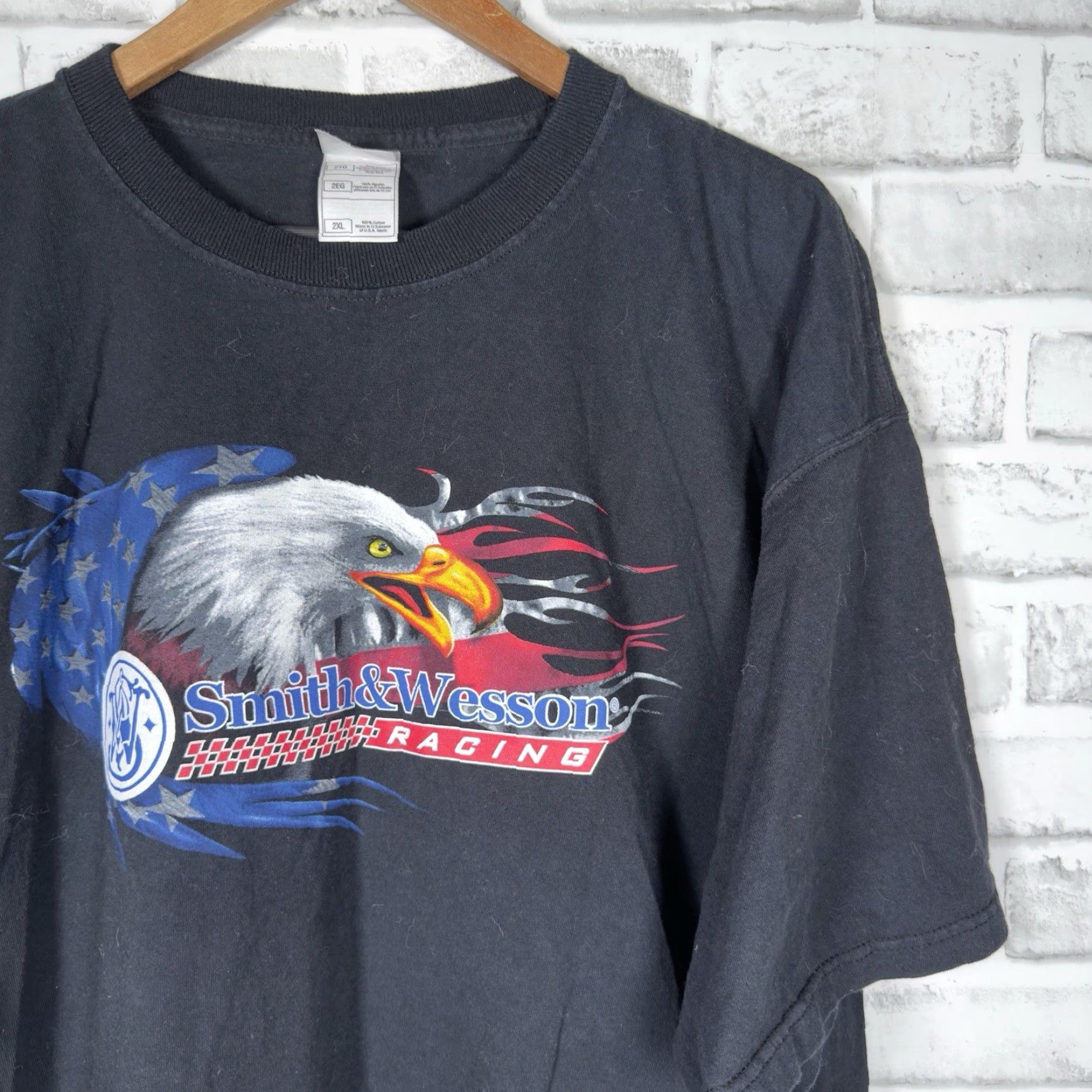 NASCAR Nascar Smith&Wesson Racing Black Tee Mens 2XL Shirt Black NASCAR Smith&Wesson Mens 2XL Tee Size US XXL / EU 58 / 5 - 2 Thumbnail