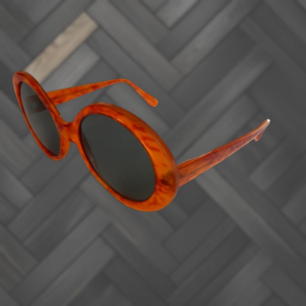 Vintage VTG Korea Sunglasses Brown Frame Women Unbranded Sun Glasses Small Scratches Clean Used Vintage Sunglasses Women’s Accessories 90s/2000s Style Size ONE SIZE - 1 Thumbnail