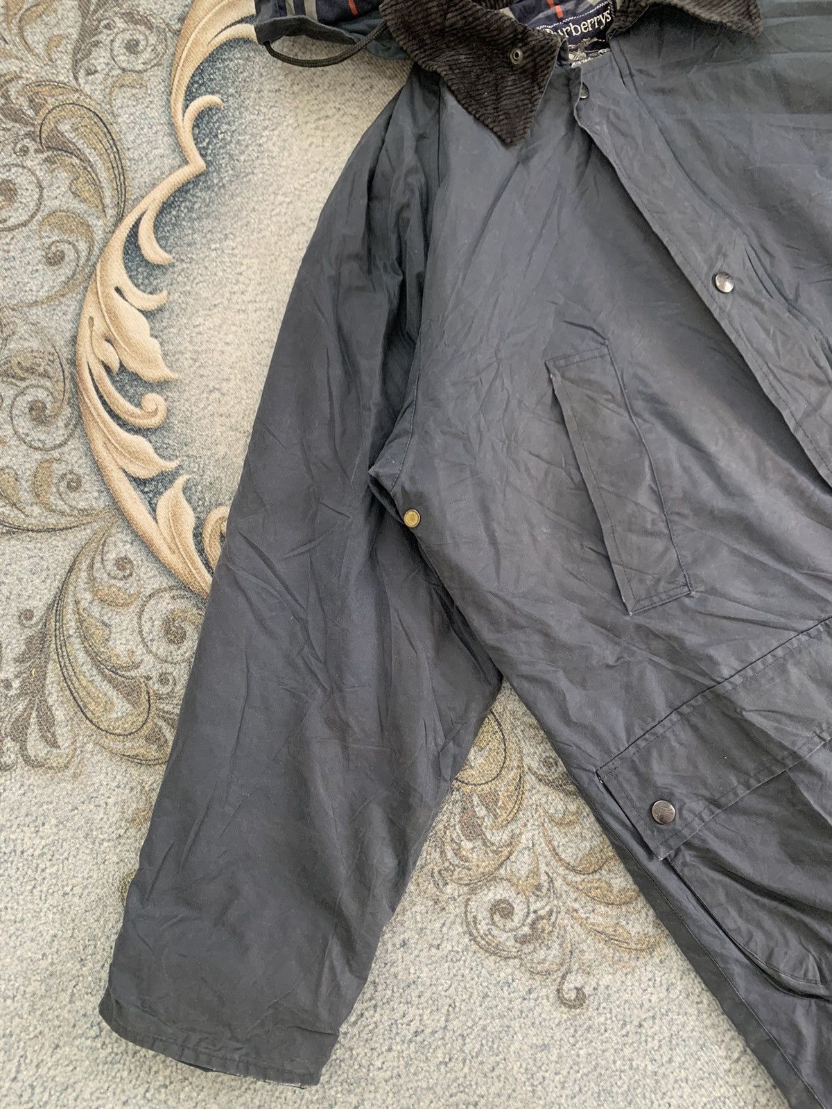 Burberry Burberrys London Cupra Wax Finish Jacket Hooded Size US L / EU 52-54 / 3 - 3 Thumbnail