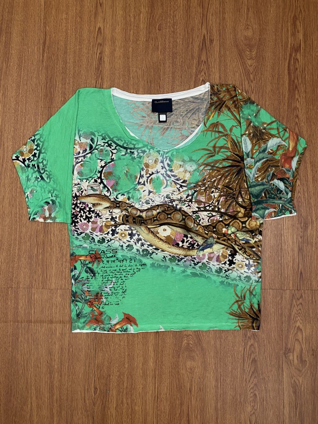 Just Cavalli Class Roberto Cavalli all over printed LS Size L / US 10 / IT 46 - 1 Thumbnail