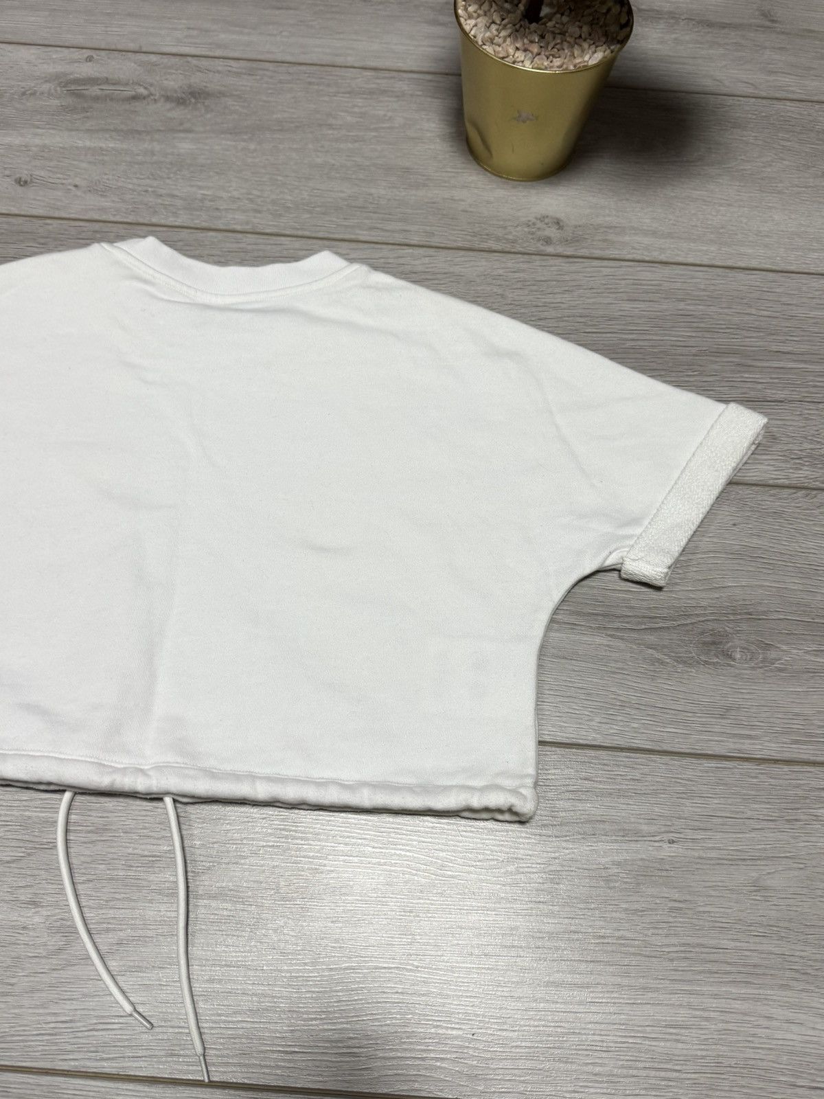 Prada Prada Milano crop top triangle logo tab sweatshirt Size L / US 10 / IT 46 - 13 Thumbnail