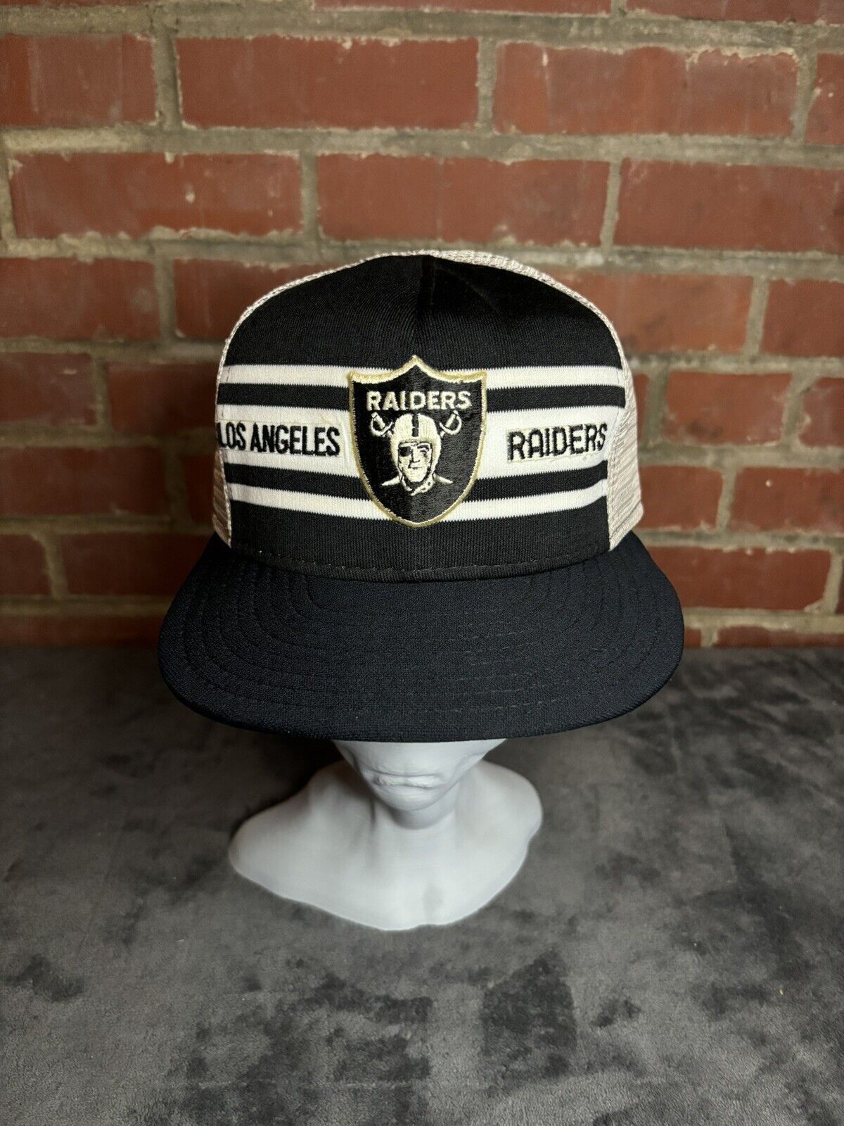 Other Vintage 80s Los Angeles Raiders NFL AJD Trucker Hat Size ONE SIZE - 1 Thumbnail
