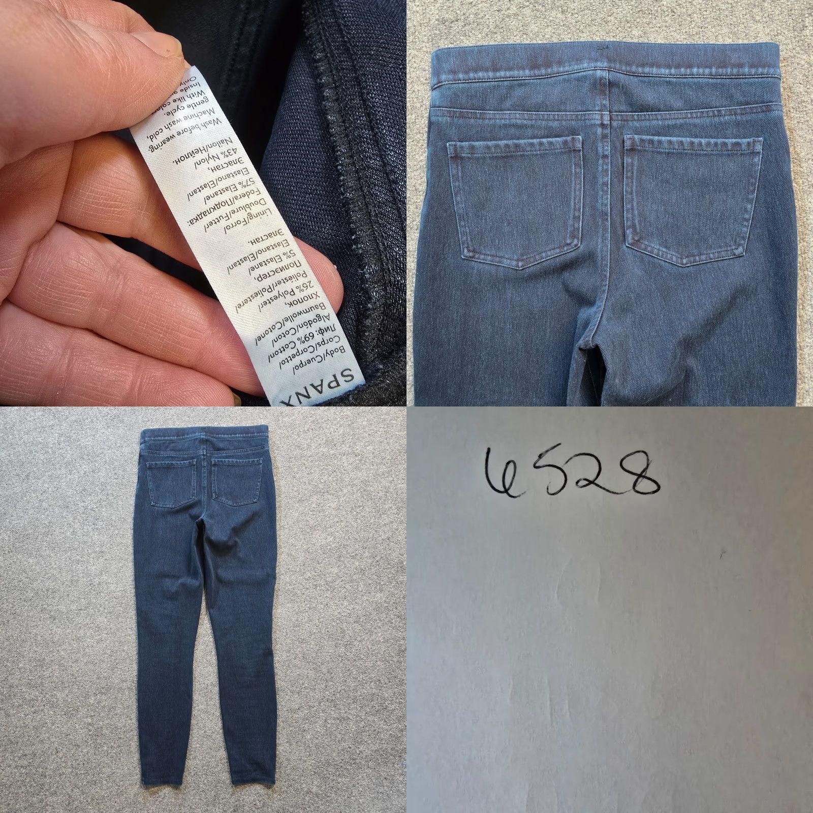 Spanx Spanx Jeans Womens Medium Blue Dark Wash Pull On Stretch Skinny Mid Rise Capsule Size 32" / US 10 / IT 46 - 8 Thumbnail