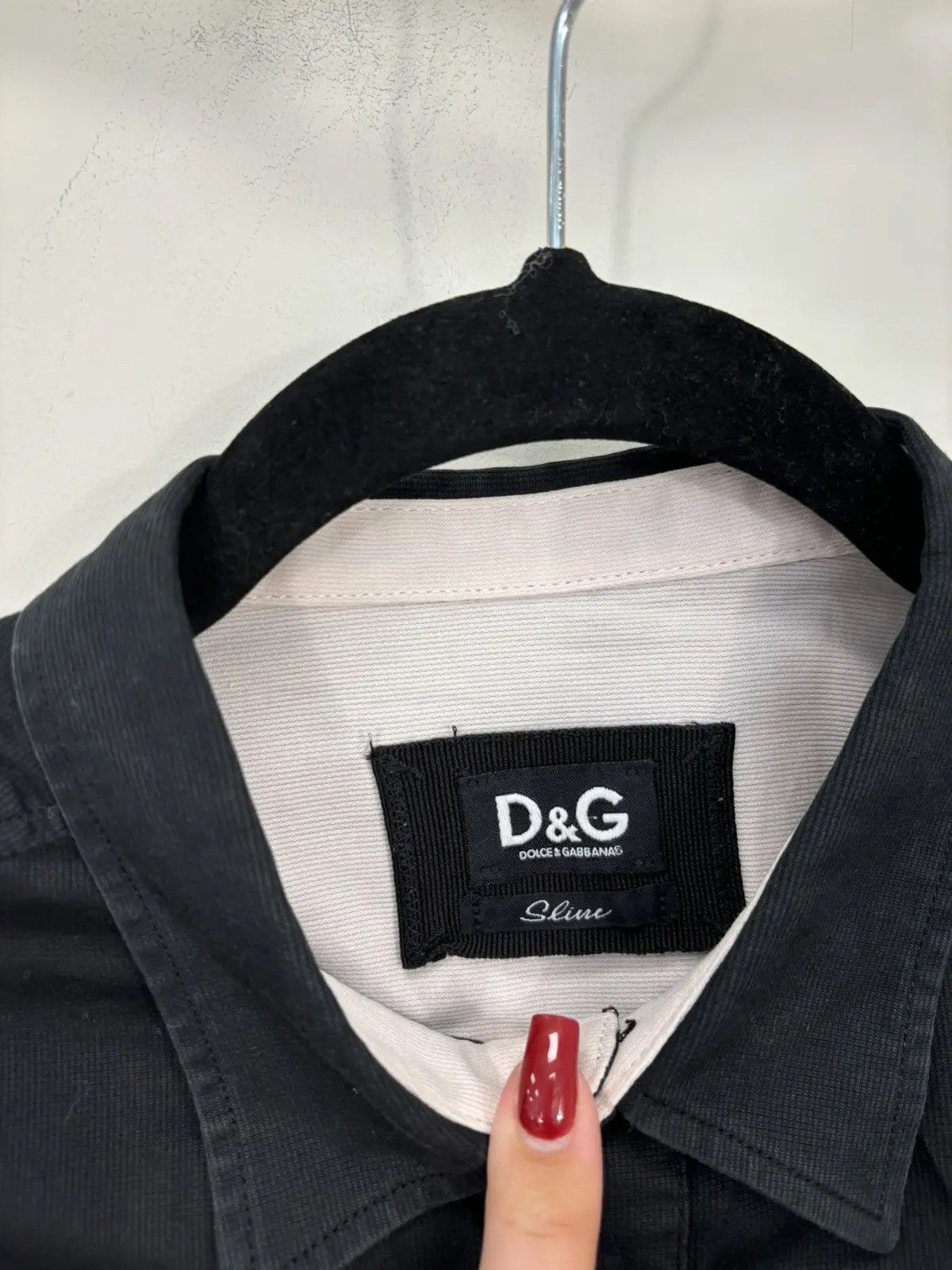 Dolce & Gabbana × Vintage Vintage Dolce & Gabbana Men's Formal Black Button Up Shirt Size US S / EU 44-46 / 1 - 9 Thumbnail