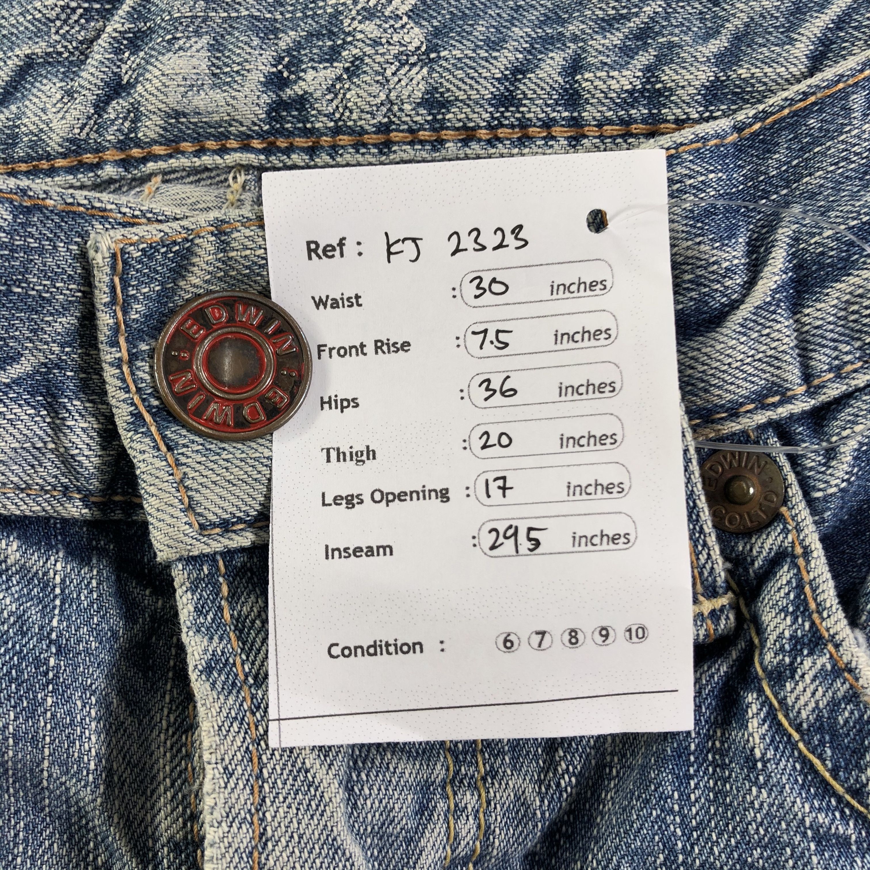 Edwin Vintage Edwin Jeans Flare Denim KJ2323 Size US 28 / EU 44 - 10 Thumbnail