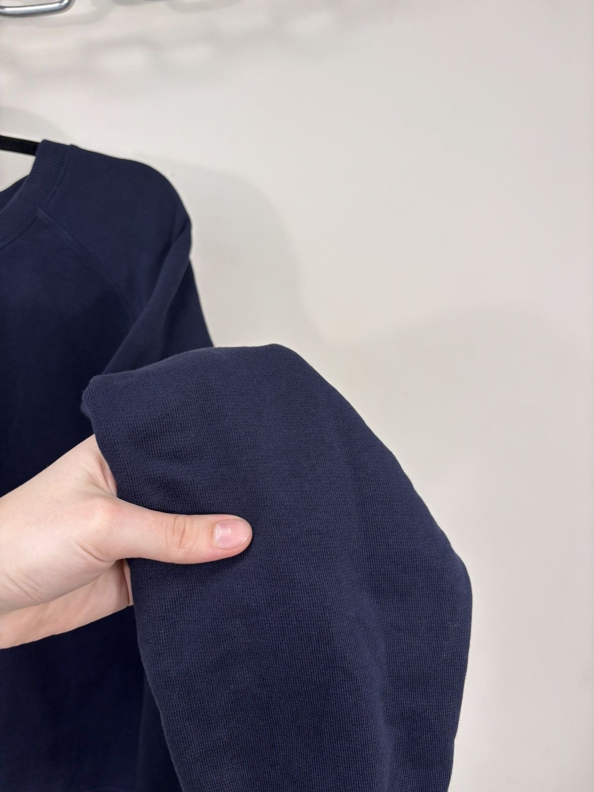Arket Arket Men’s Navy Blue Basic Cotton Sweatshirt Pullover Size US L / EU 52-54 / 3 - 10 Thumbnail