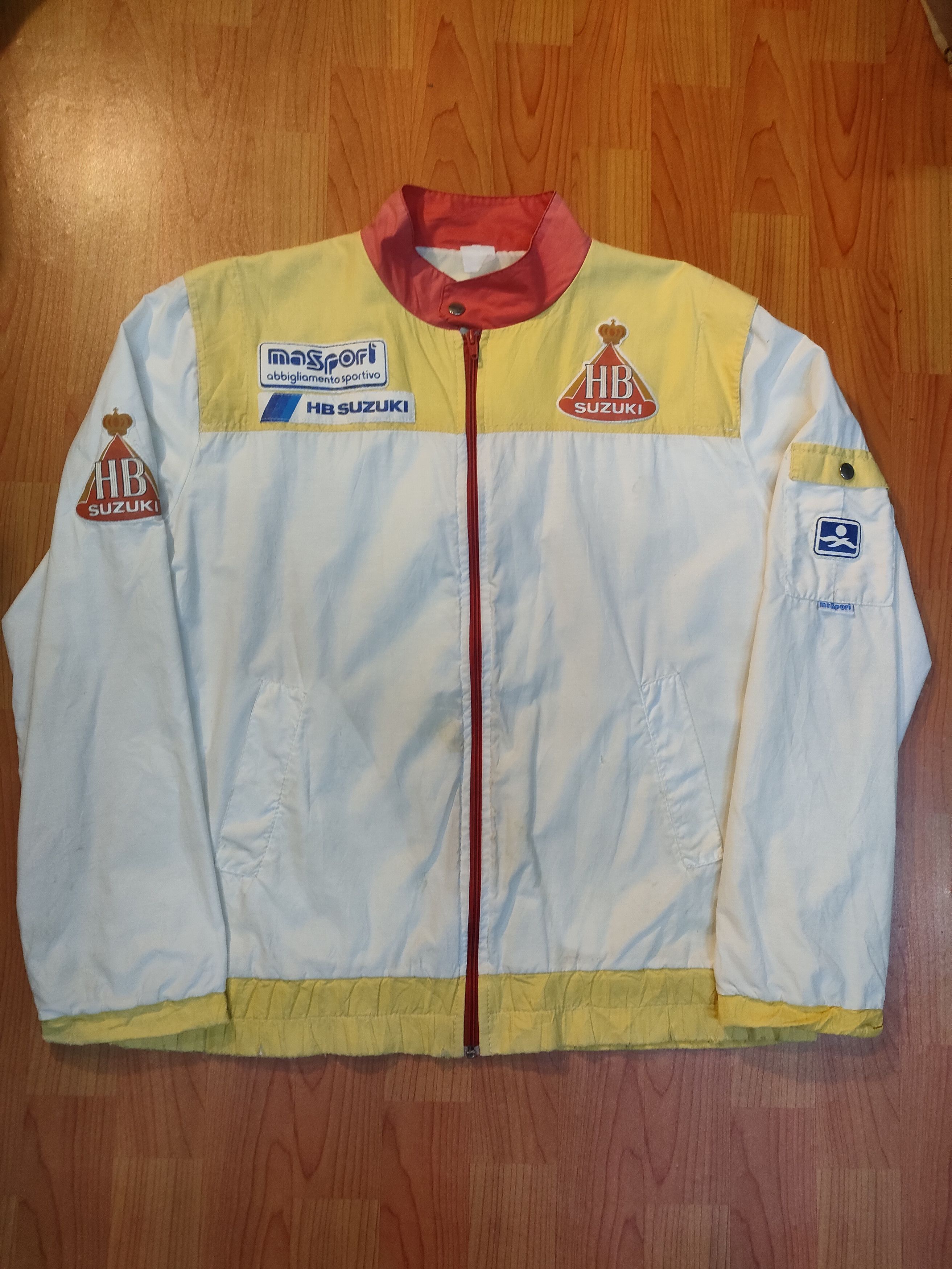 Vintage Vintage HB Suzuki Team Racing Distressed Jacket Size US L / EU 52-54 / 3 - 2 Thumbnail