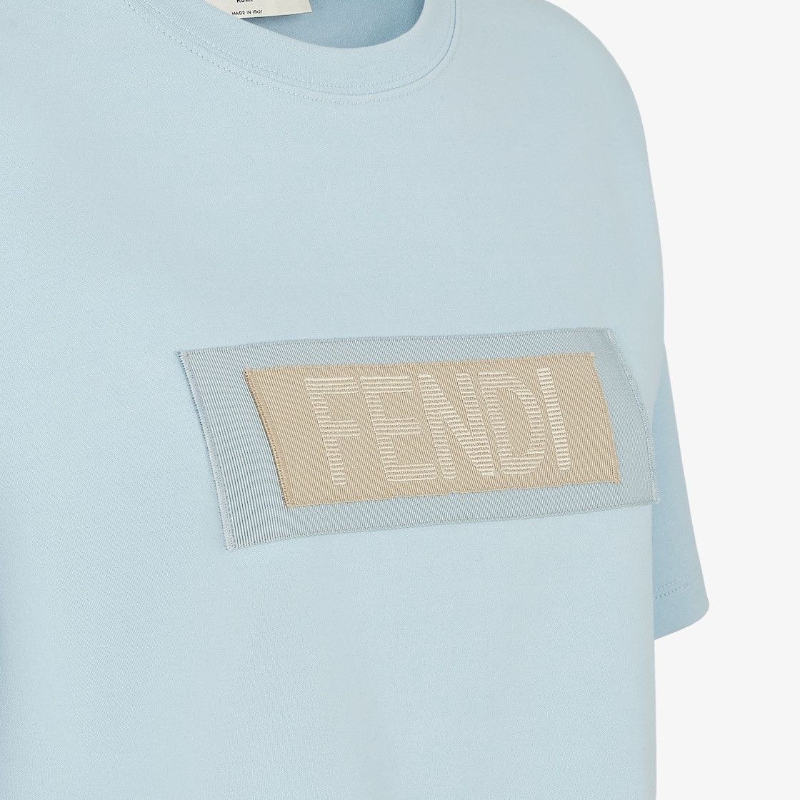 Fendi o1s1wg110925 T-Shirt in Light Blue Size M / US 6-8 / IT 42-44 - 3 Thumbnail