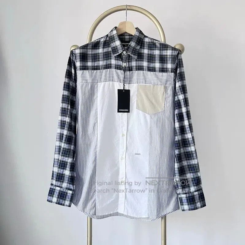 Dsquared2 DSQUARED2 Multicolor Long Sleeve Shirt for Men . Size US S / EU 44-46 / 1 - 1 Thumbnail