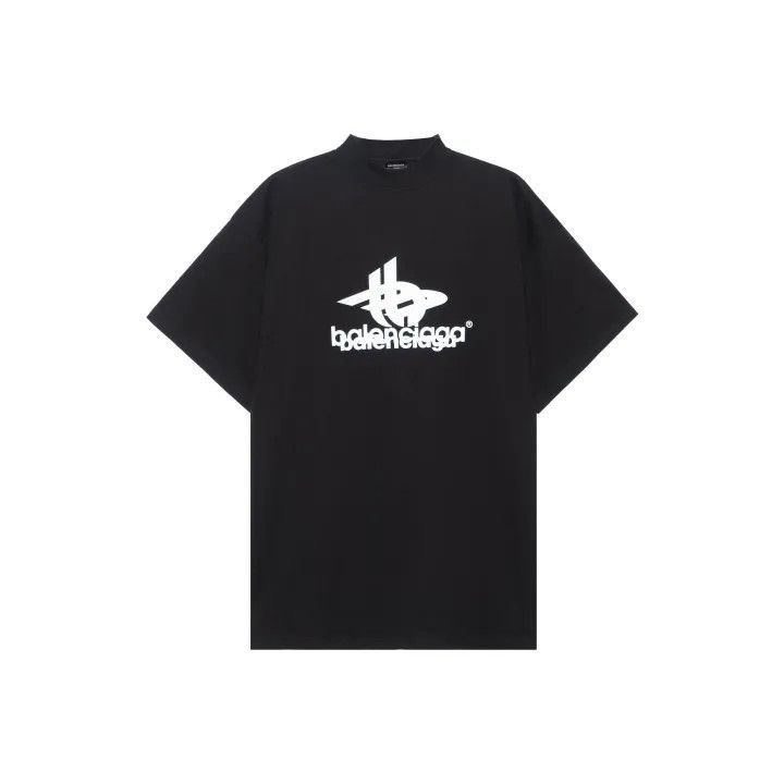 【Balenciaga 】T-Shirts And Polos Balenciaga × Lamborghini LOGO PRINT OVERSIZED T-SHIRT SIZE