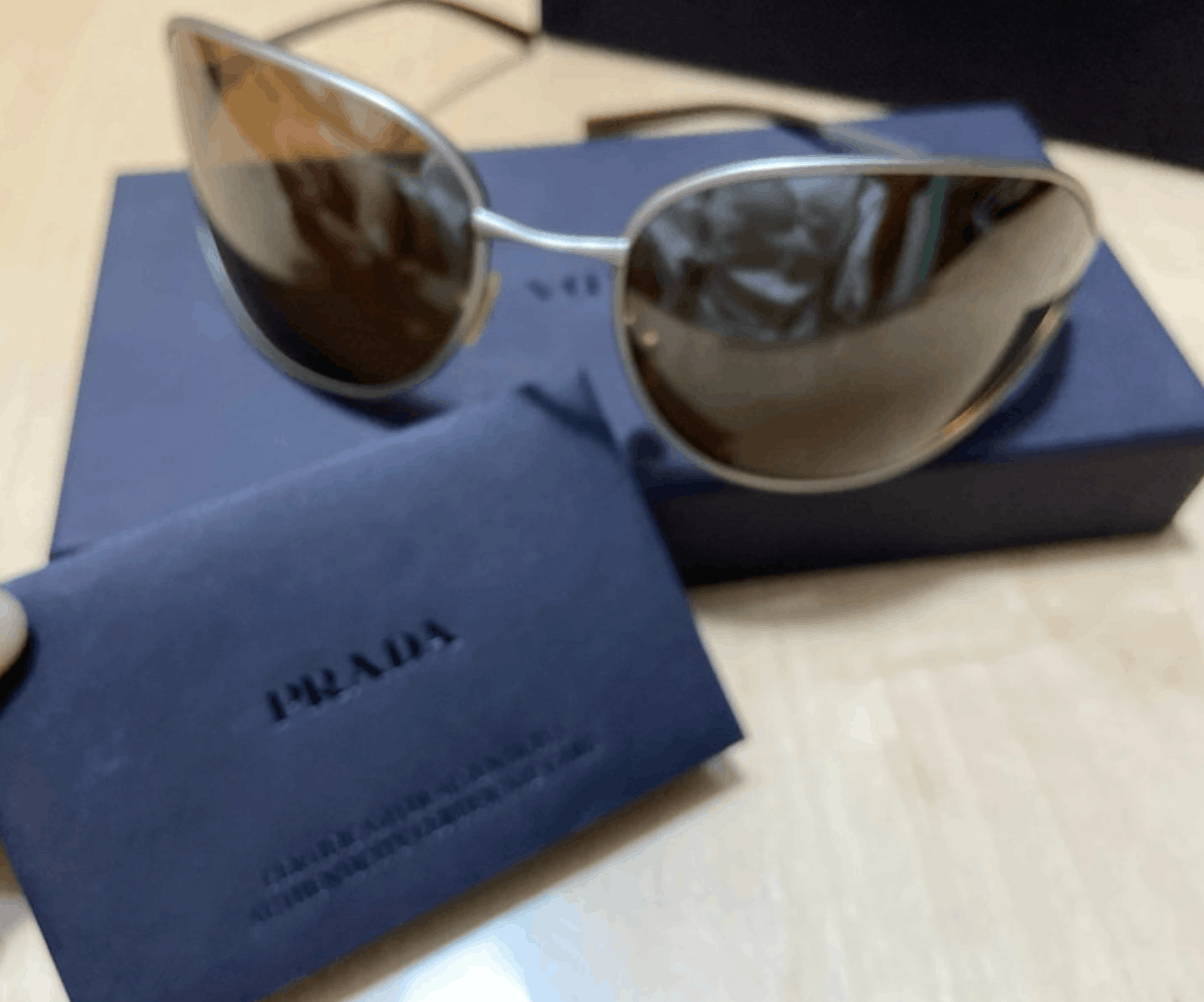 Prada PRADA Sunglasses Flame 2004 Star Mask Fire Chrome Silver Size ONE SIZE - 6 Thumbnail