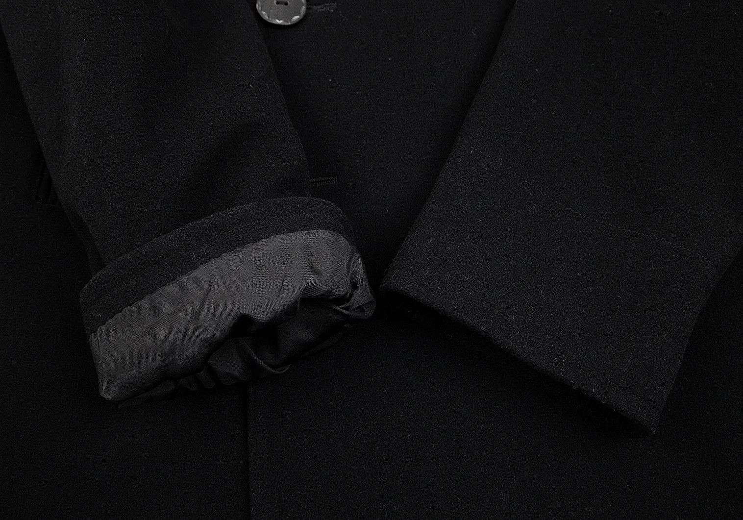 Yohji Yamamoto Yohji Yamamoto Black Detachable Collar Wool Jacket Size US L / EU 52-54 / 3 - 10 Thumbnail