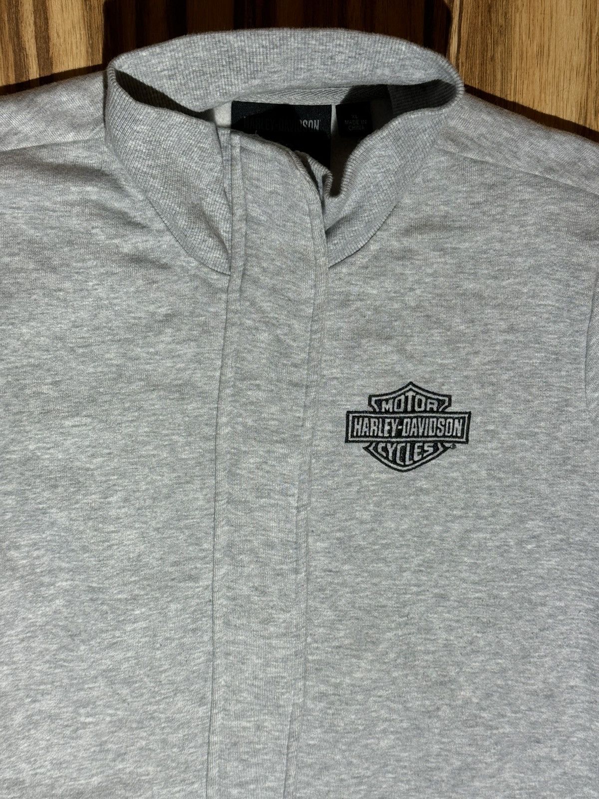Harley Davidson Harley-Davidson Milwaukee M.C Club Light Gray Zip-Up Jacket Size XL / US 12-14 / IT 48-50 - 5 Thumbnail