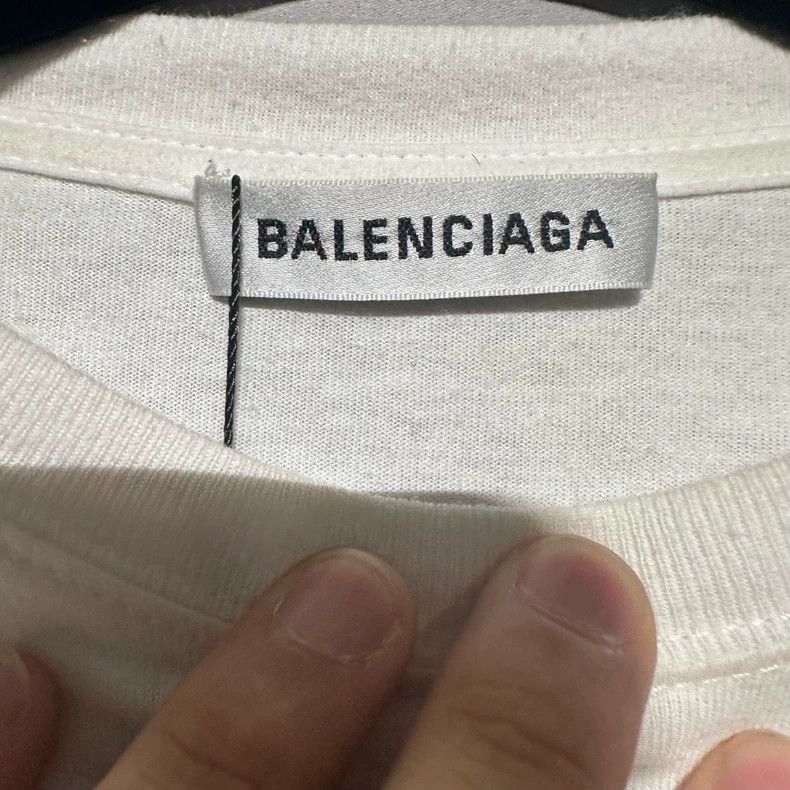 Balenciaga Balenciaga Lock printed logo white short sleeve Size US S / EU 44-46 / 1 - 3 Thumbnail