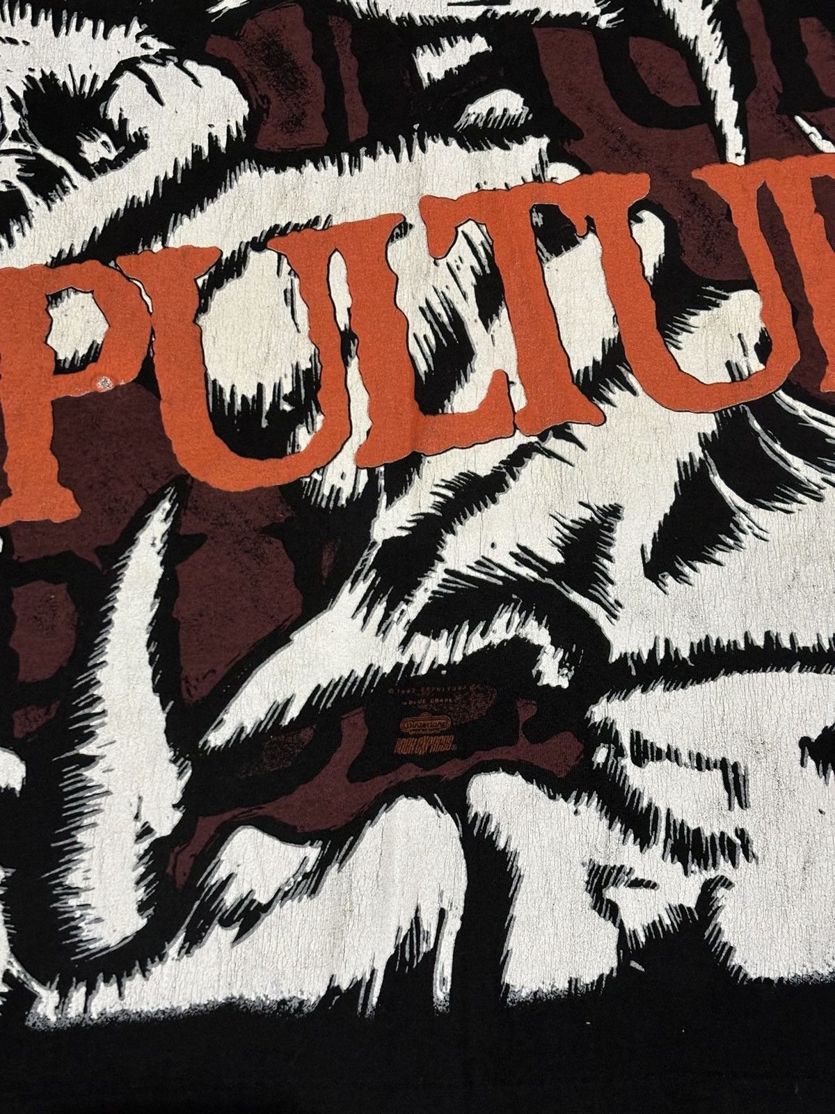 Band Tees × Vintage 1992 Sepultura All Over Print Size US XL / EU 56 / 4 - 5 Thumbnail