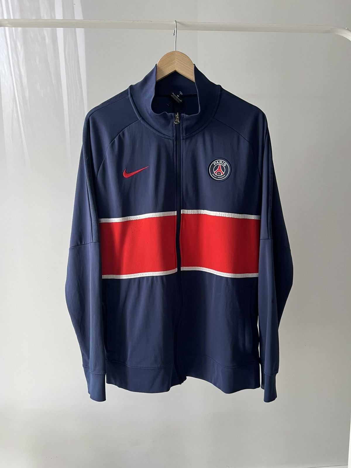 Nike Nike PSG Zip hoodie Blue 2020 Size US XL / EU 56 / 4 - 2 Thumbnail
