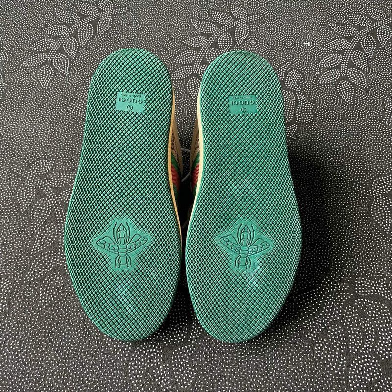 Gucci Gucci Screener Leather Kids' Sneakers in Green - Size US 5 / EU 37 - 4 Thumbnail