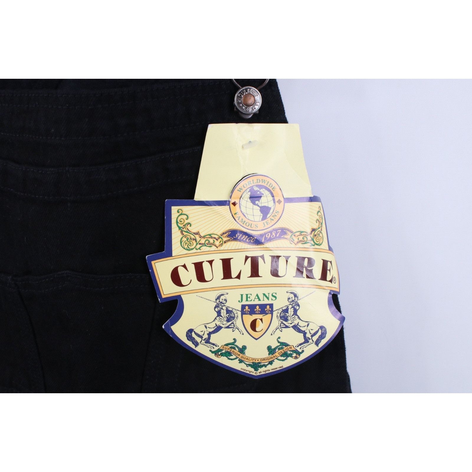 Vintage Deadstock Vintage 90s Streetwear Baggy Denim Shortalls Size 26" / US 2 / IT 38 - 5 Thumbnail