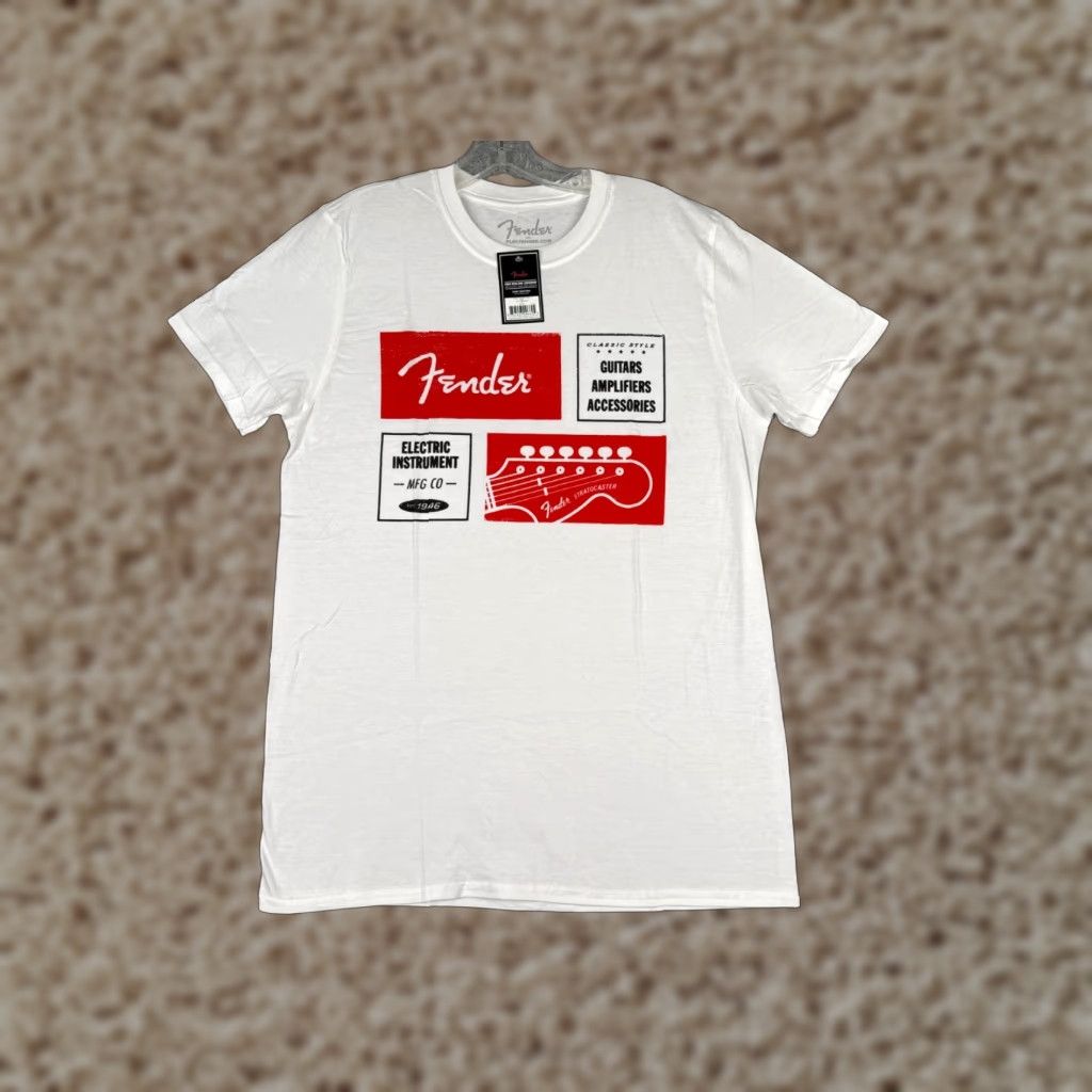 Fender Fender Shirt Men M White 1964 Stratocaster 100% Cotton NEW NWT Size US M / EU 48-50 / 2 - 1 Thumbnail