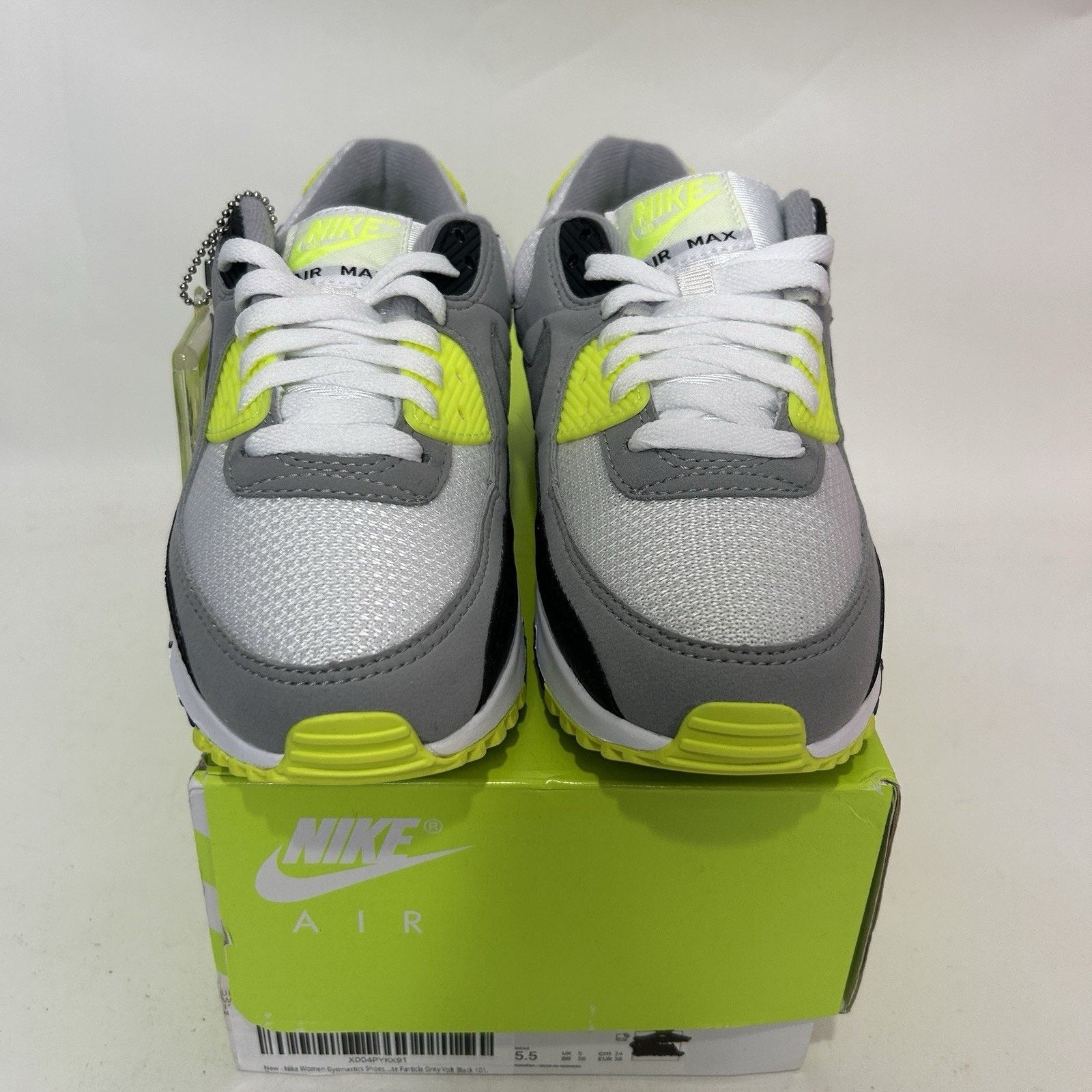 Nike Nike Air Max 90 WMNS “White Black Volt” Size US 7 / IT 37 - 2 Thumbnail