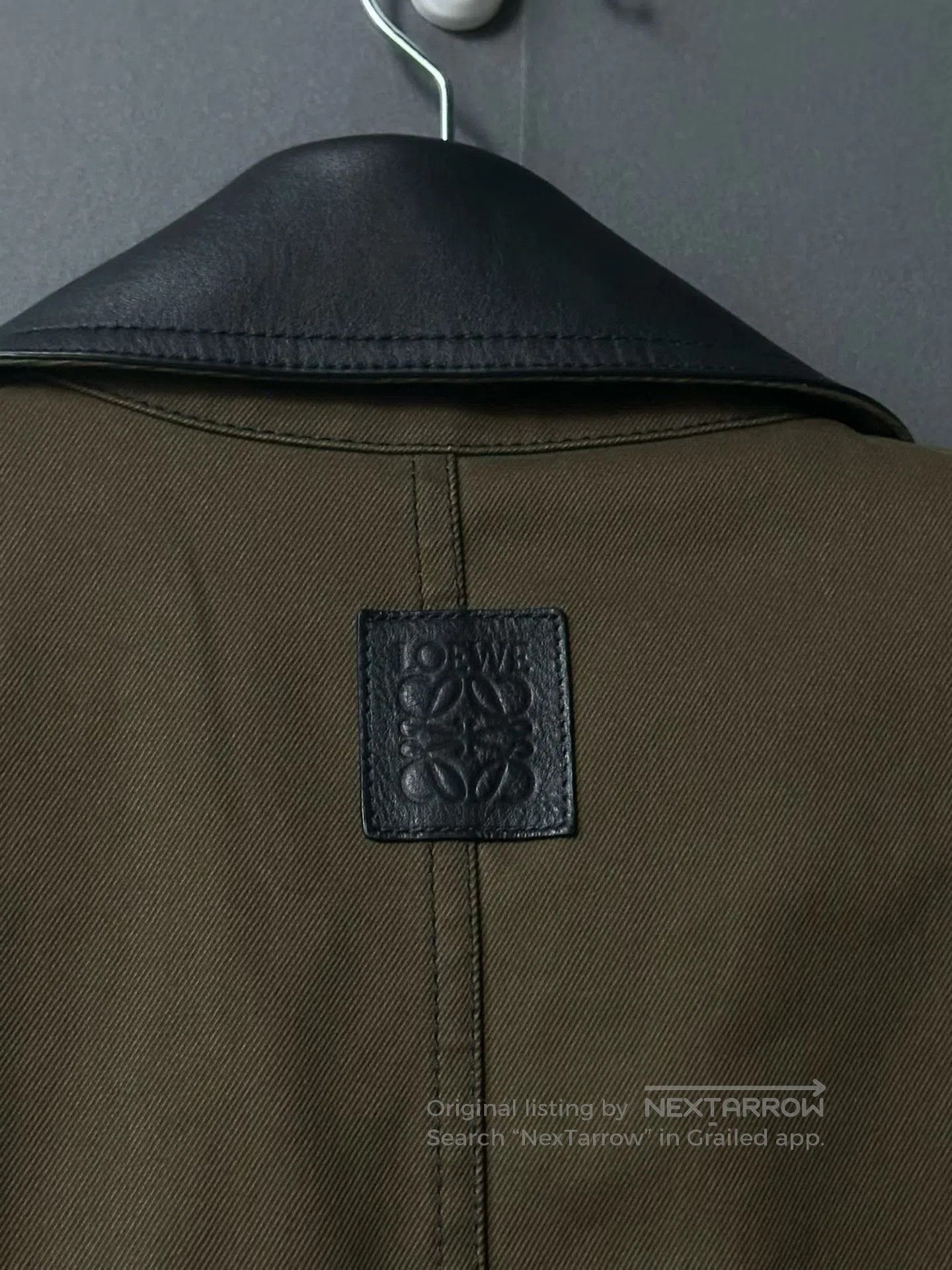 Loewe Loewe Khaki Green Leather Label Jacket. Size US M / EU 48-50 / 2 - 4 Thumbnail