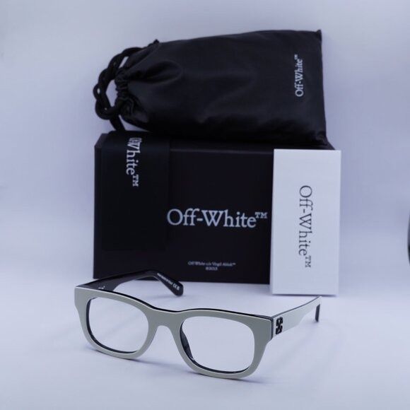 Off-White 🕶️ New Off-White OERJ07N STYLE 7N 0100 Eyeglasses - White Size ONE SIZE - 9 Thumbnail
