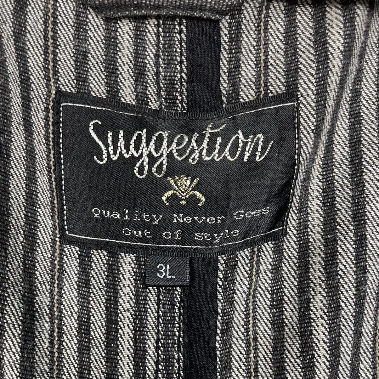 Japanese Brand Japanase Brand Suggestion Stripe Button Coat Jacket Size US L / EU 52-54 / 3 - 15 Thumbnail