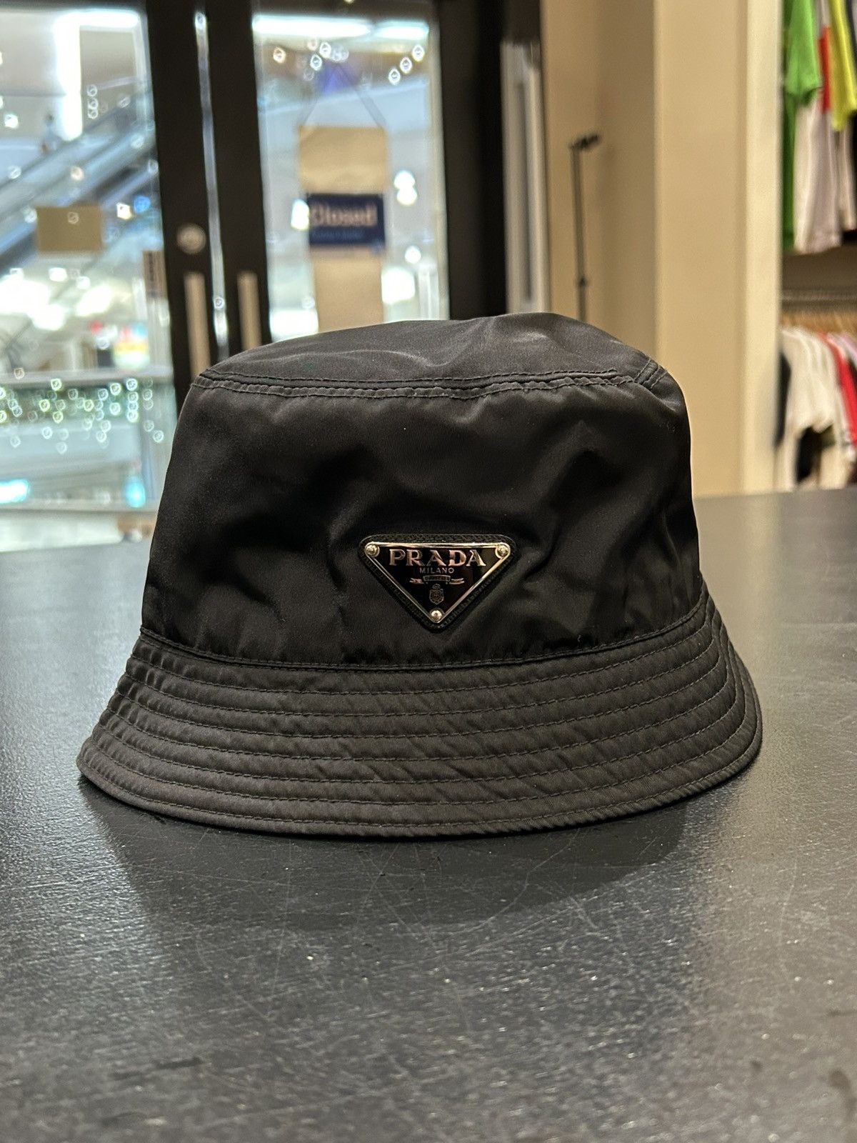 Prada RE-Nylon Bucket Hat - Black