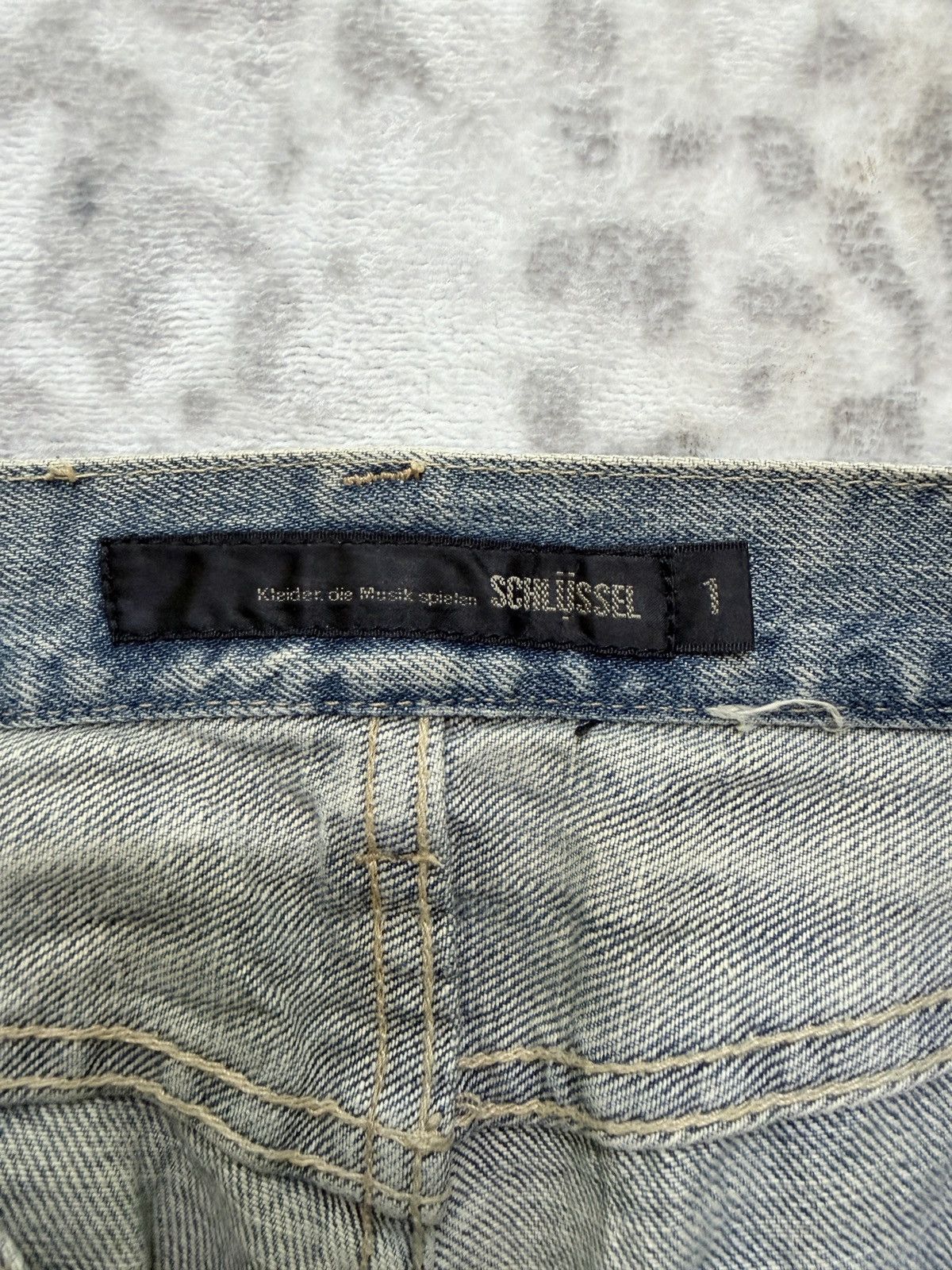 Schlussel Vintage Schlussel Y2K Grunge Distressed Denim Mud Wash Size US 30 / EU 46 - 17 Thumbnail