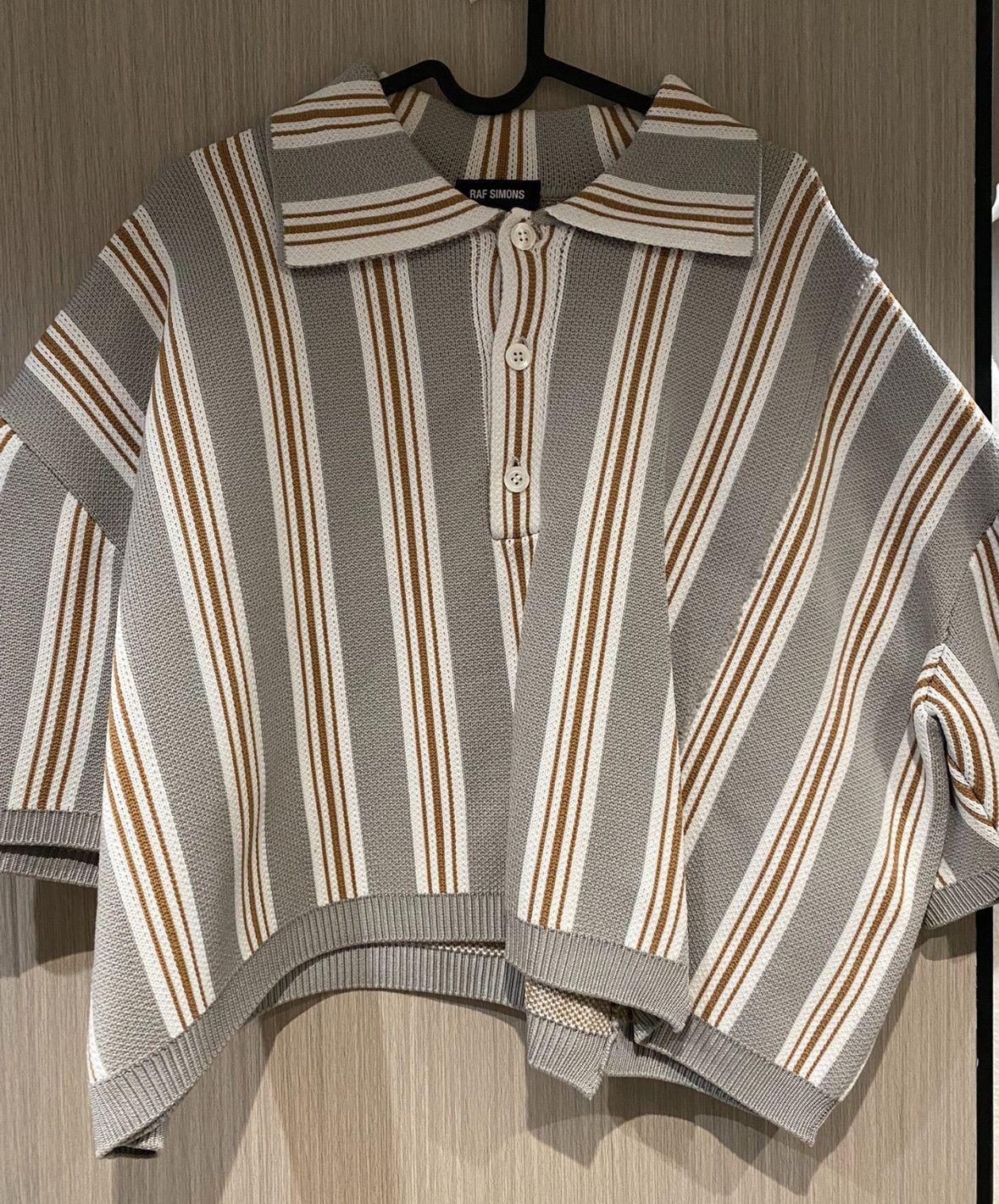 Raf Simons Raf Simons 17ss cropped polo boxy sweater-2505 Size US M / EU 48-50 / 2 - 1 Thumbnail