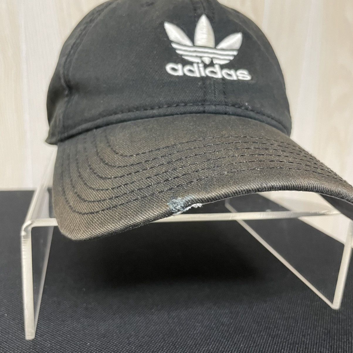 Adidas Adidas Strapback Black Trefoil Logo Adjustable Mens Hat Size ONE SIZE - 4 Thumbnail