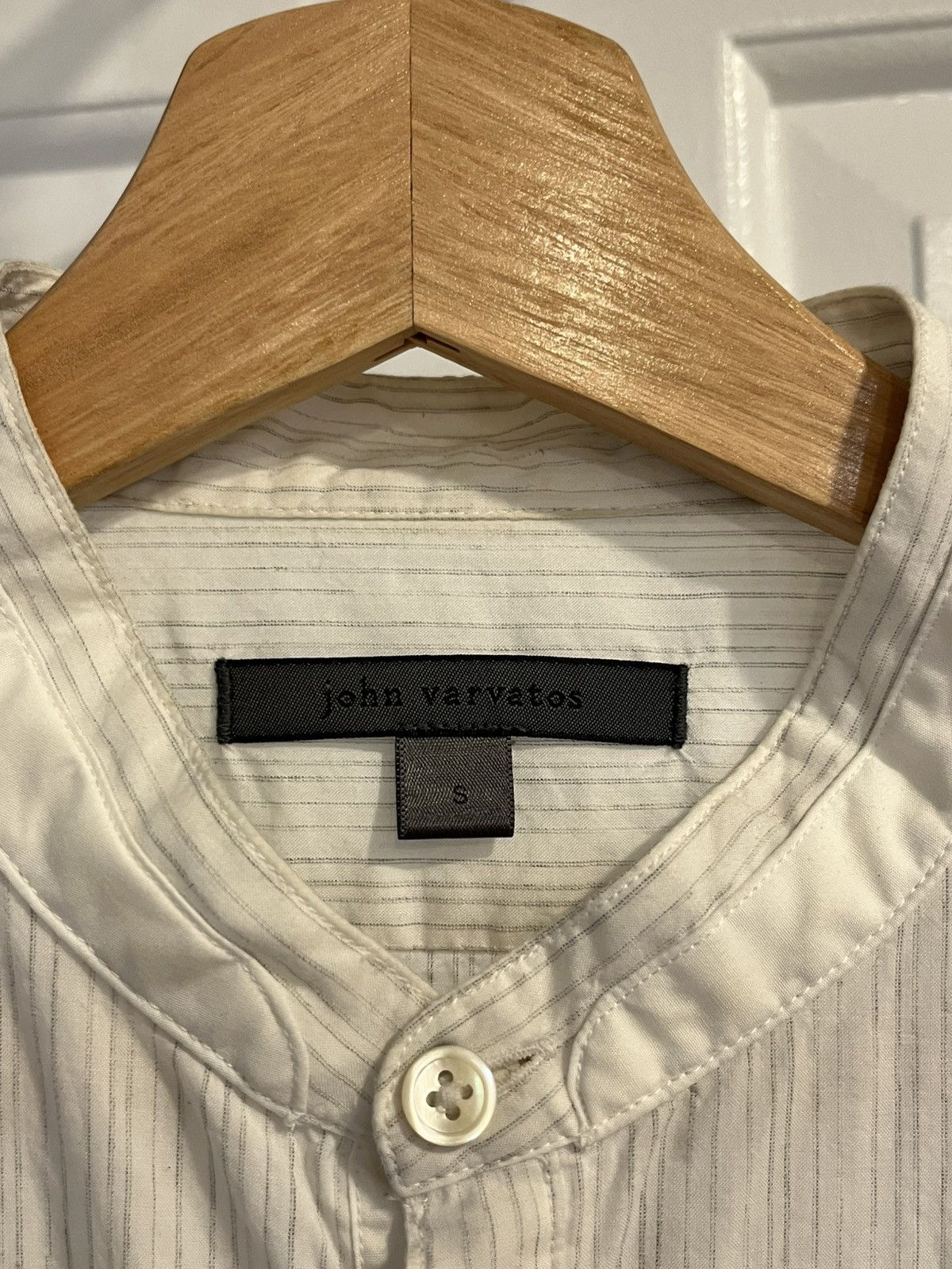 John Varvatos Banded Collar Shirt. Small Size US S / EU 44-46 / 1 - 6 Thumbnail