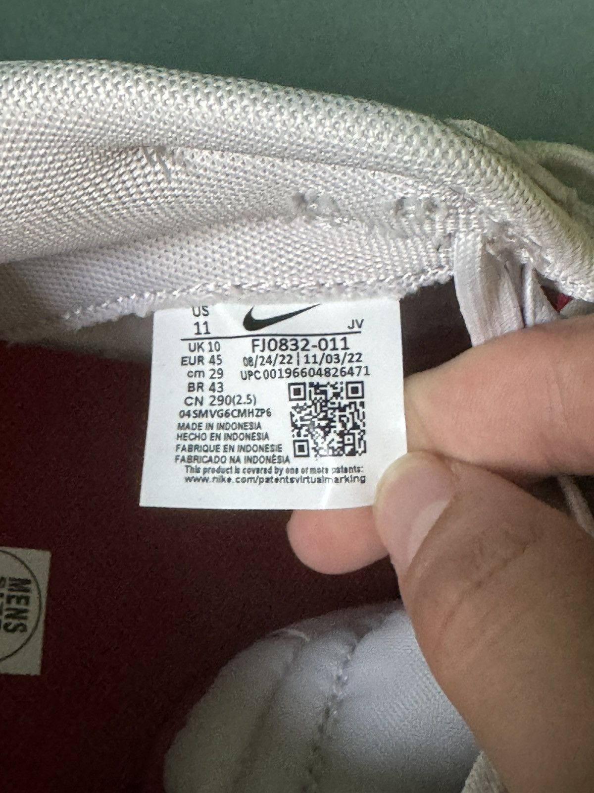 Nike Nike Dunk Low Vast Grey 2023 Size US 11 / EU 44 - 10 Thumbnail