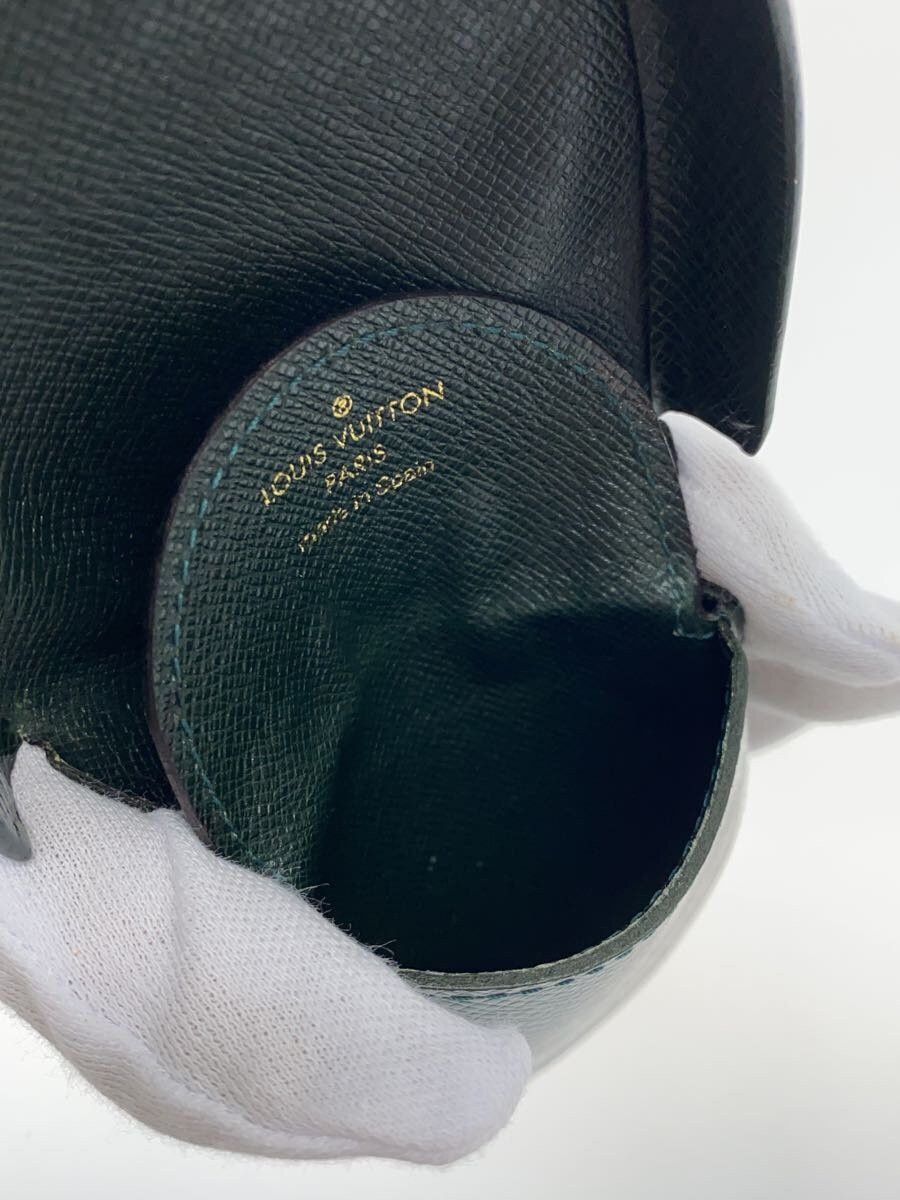 Louis Vuitton Louis Vuitton Taiga Porte Monet Cuvette Black Green Size ONE SIZE - 5 Thumbnail