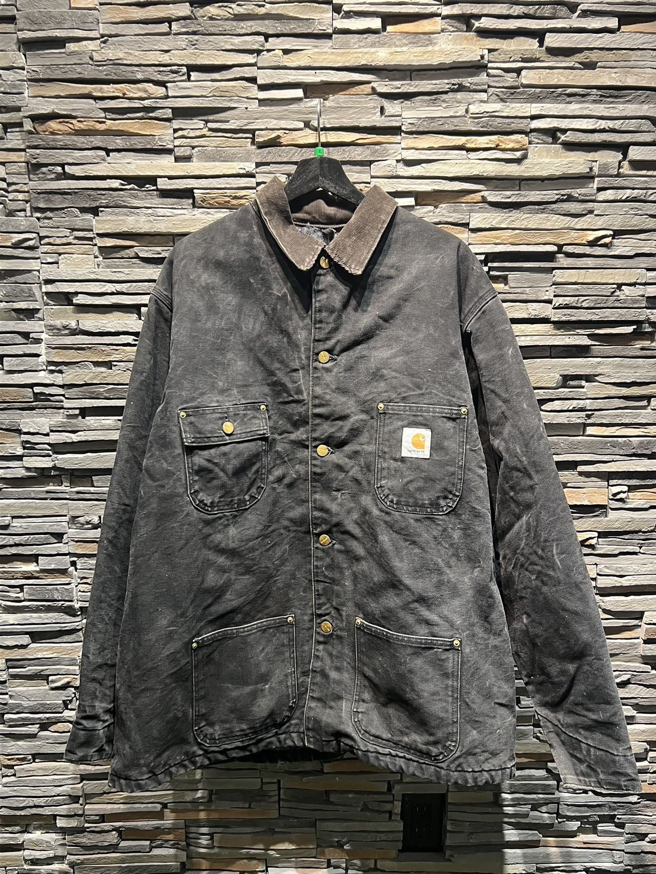 image of Carhartt x Vintage Denim Jacket in Denim/Grey, Men's (Size XL)