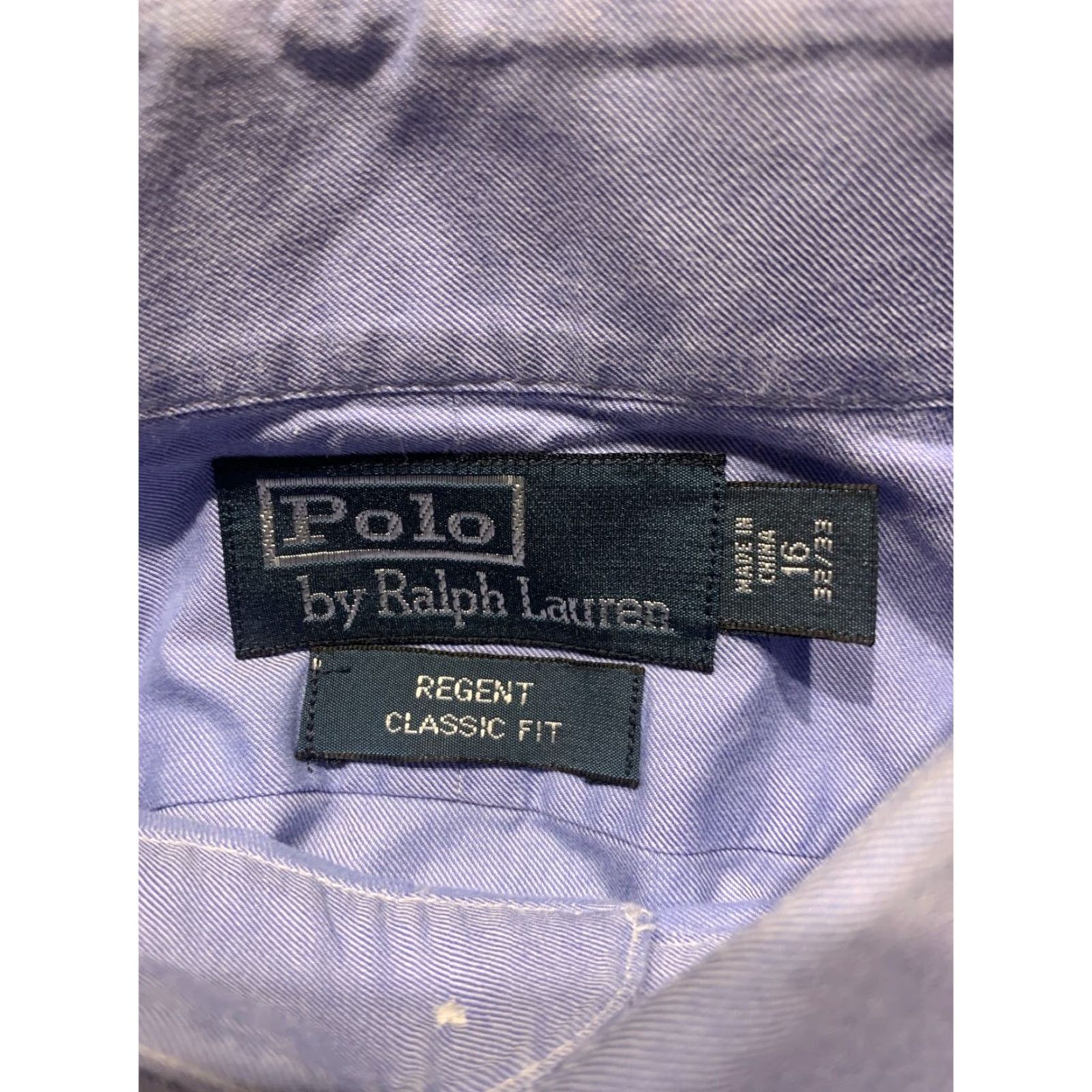 Polo Ralph Lauren VINTAGE Polo Ralph Lauren Dress Shirt Men Long Sleeve 16 Blue Regent Classic Fit Business Size US L / EU 52-54 / 3 - 5 Thumbnail
