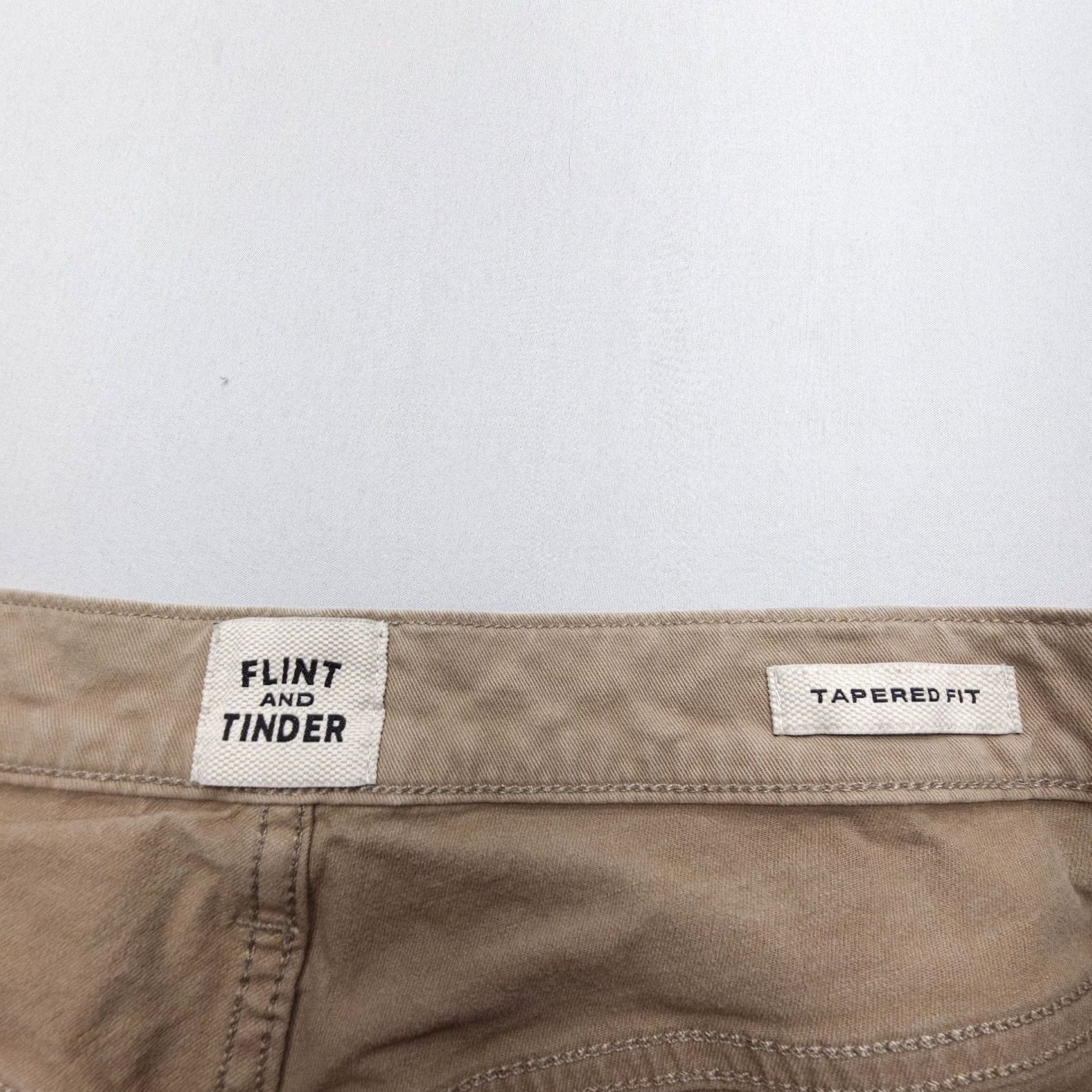 Flint And Tinder Flint and Tinder 365 Chino Pants Mens 34 x 34 Tan Brown Twill Regular 5-Pocket Logo Zip Inseam 32" Pant Color: Brown Size US 34 / EU 50 - 3 Thumbnail