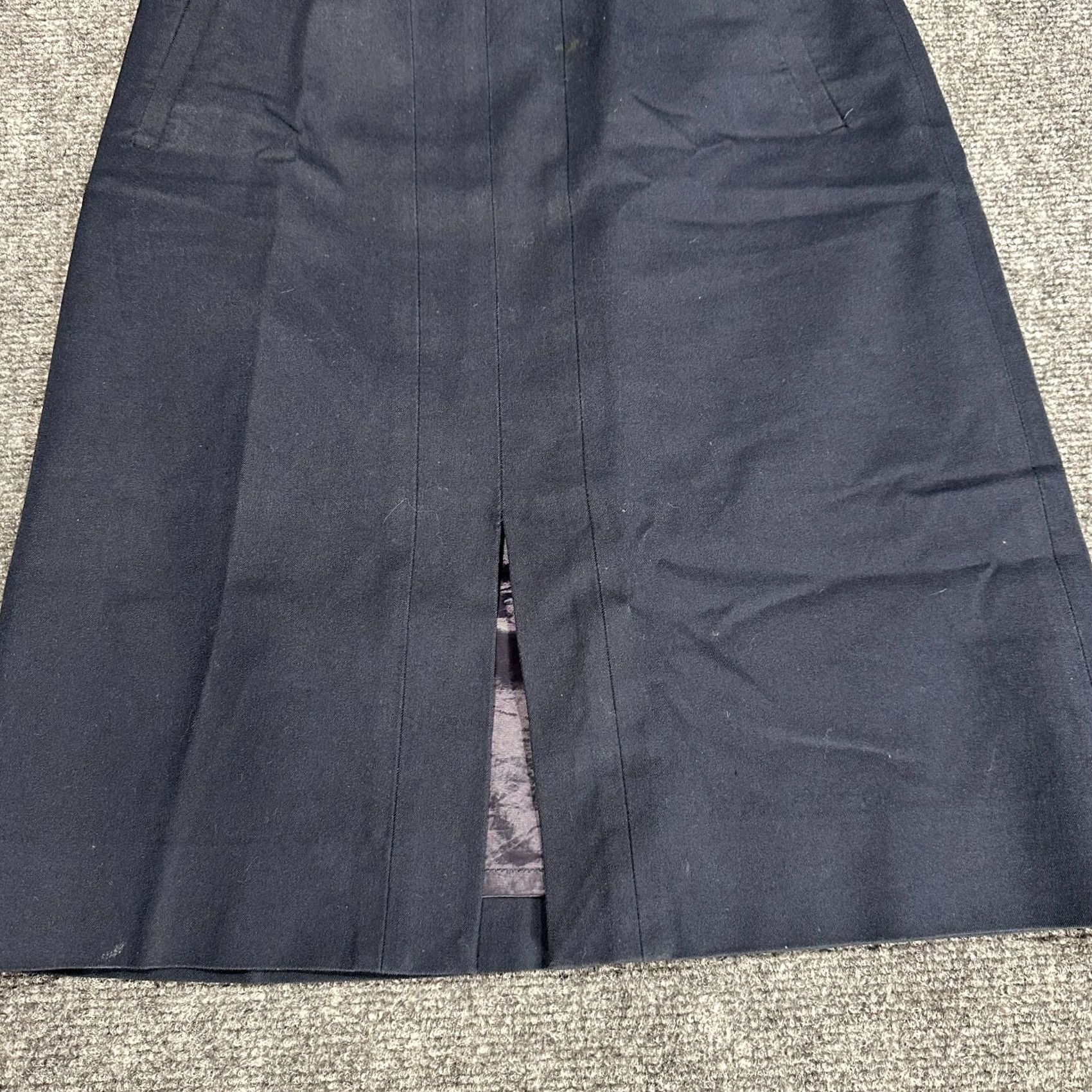 J.Crew J.CREW Skirt Womens 0 A-Line Cotton Blend Back Zip Lined Vent Blue Size 25" / US 0 / IT 36 - 2 Thumbnail