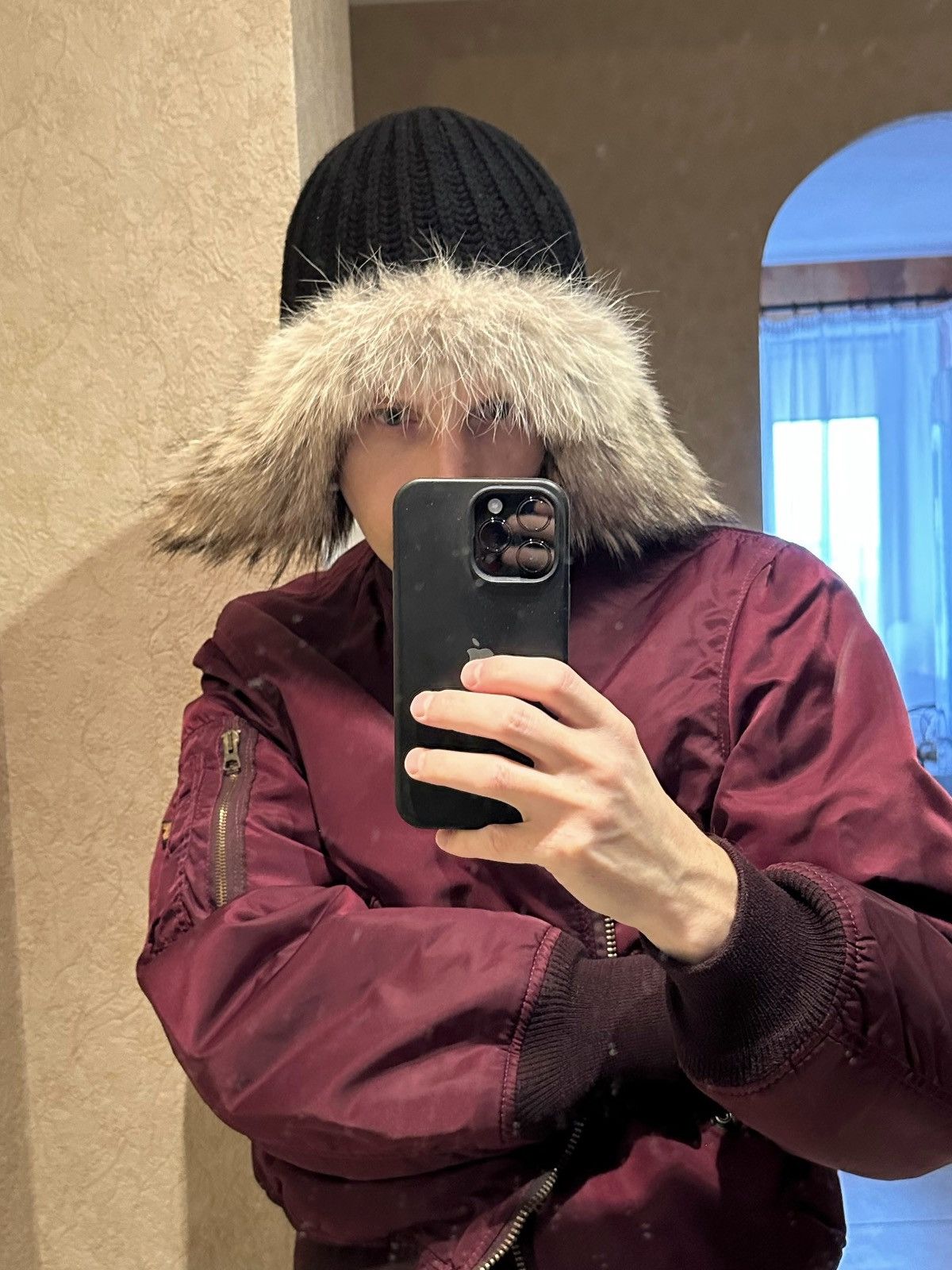 GUCCI Coyote Fur Wool Hat Beanie Tom Ford archive runway rap 