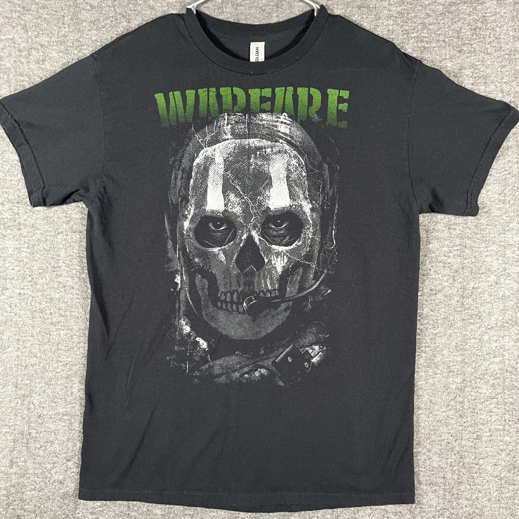 Gildan Gildan Shirt Mens M Black Warfare Skull Ghost Graphic Warrior Culture Tee Size US M / EU 48-50 / 2 - 2 Thumbnail