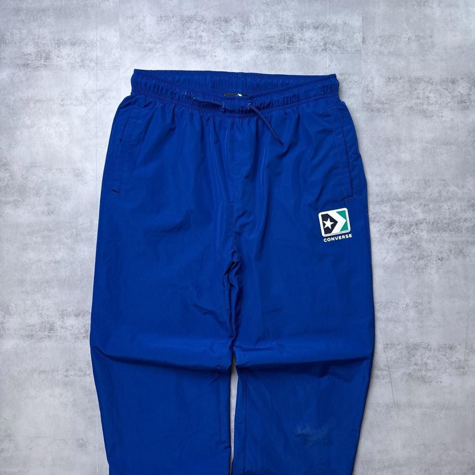 Converse Y2K Converse Track Pants Blue 00s Nylon Pants Size US 36 / EU 52 - 8 Thumbnail