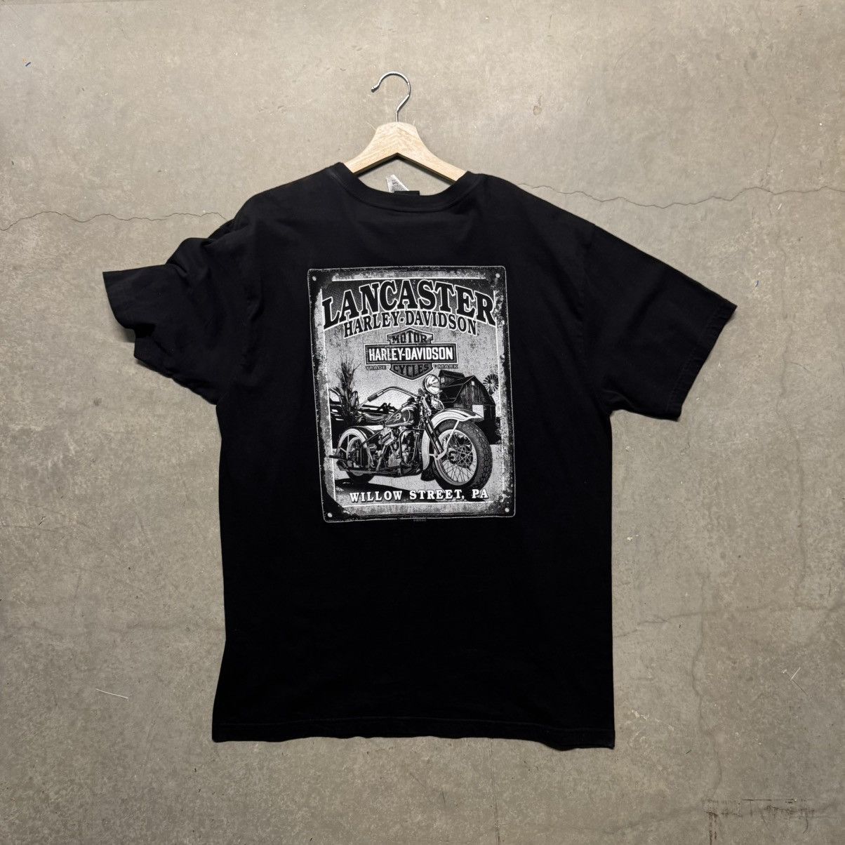 Harley Davidson Harley Davidson USA Flag Lancaster XL Vintage Tee Size US XL / EU 56 / 4 - 2 Thumbnail