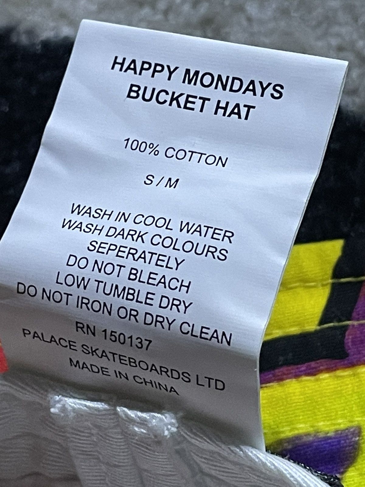 Palace Palace Happy Mondays Bucket Hat Size ONE SIZE - 5 Thumbnail