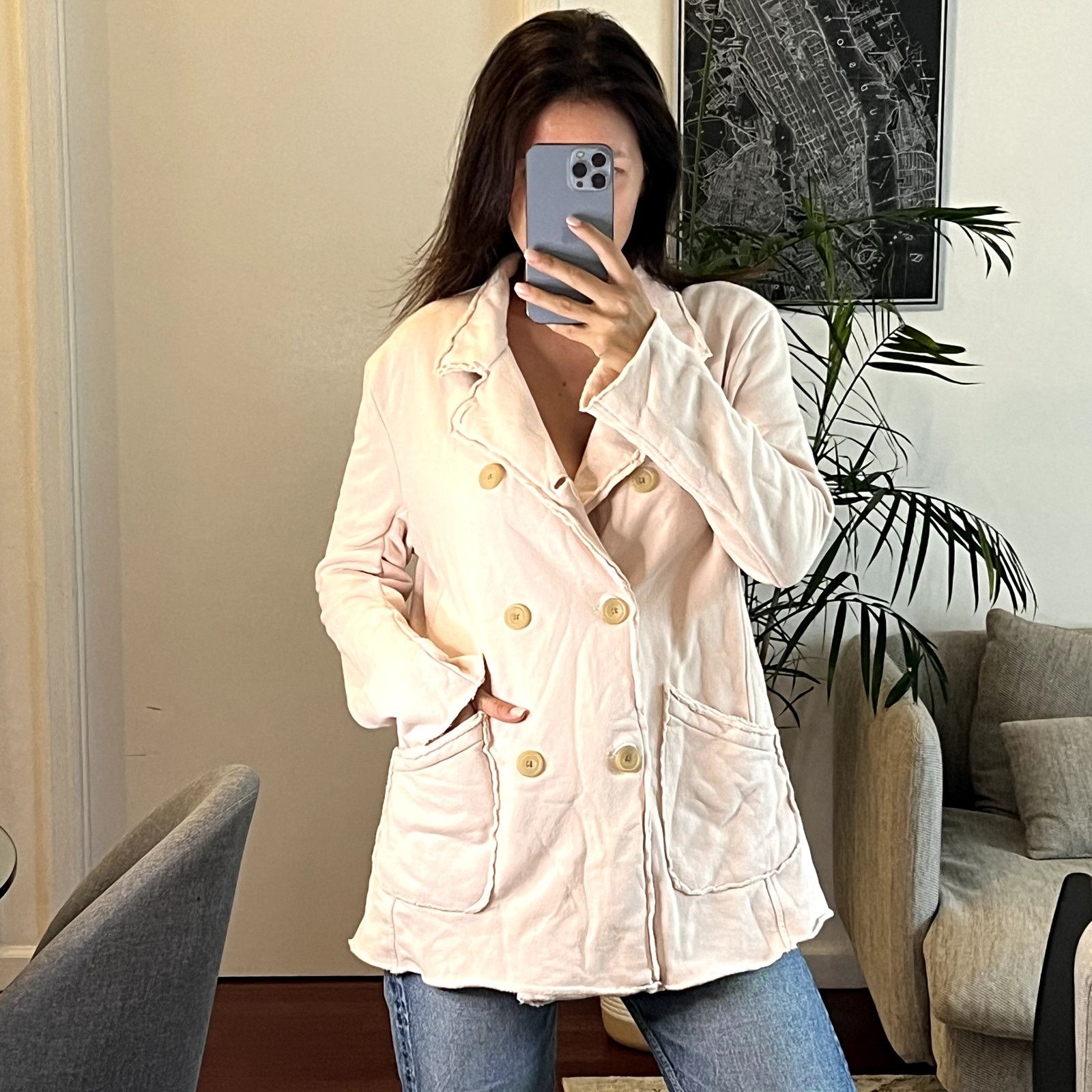 Frank & Eileen Frank & Eileen Belfast Petal jacket size M small defect Size M / US 6-8 / IT 42-44 - 2 Thumbnail