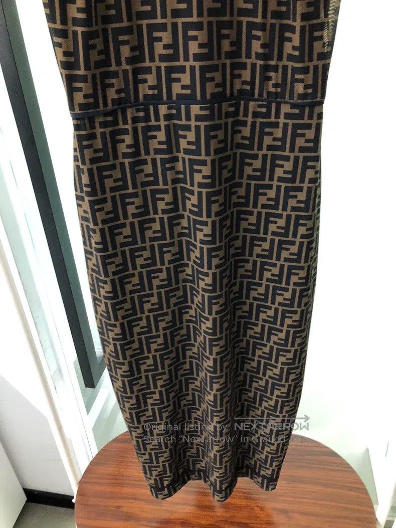 Fendi Fendi All-Print Dress Size XS / US 0-2 / IT 36-38 - 7 Thumbnail