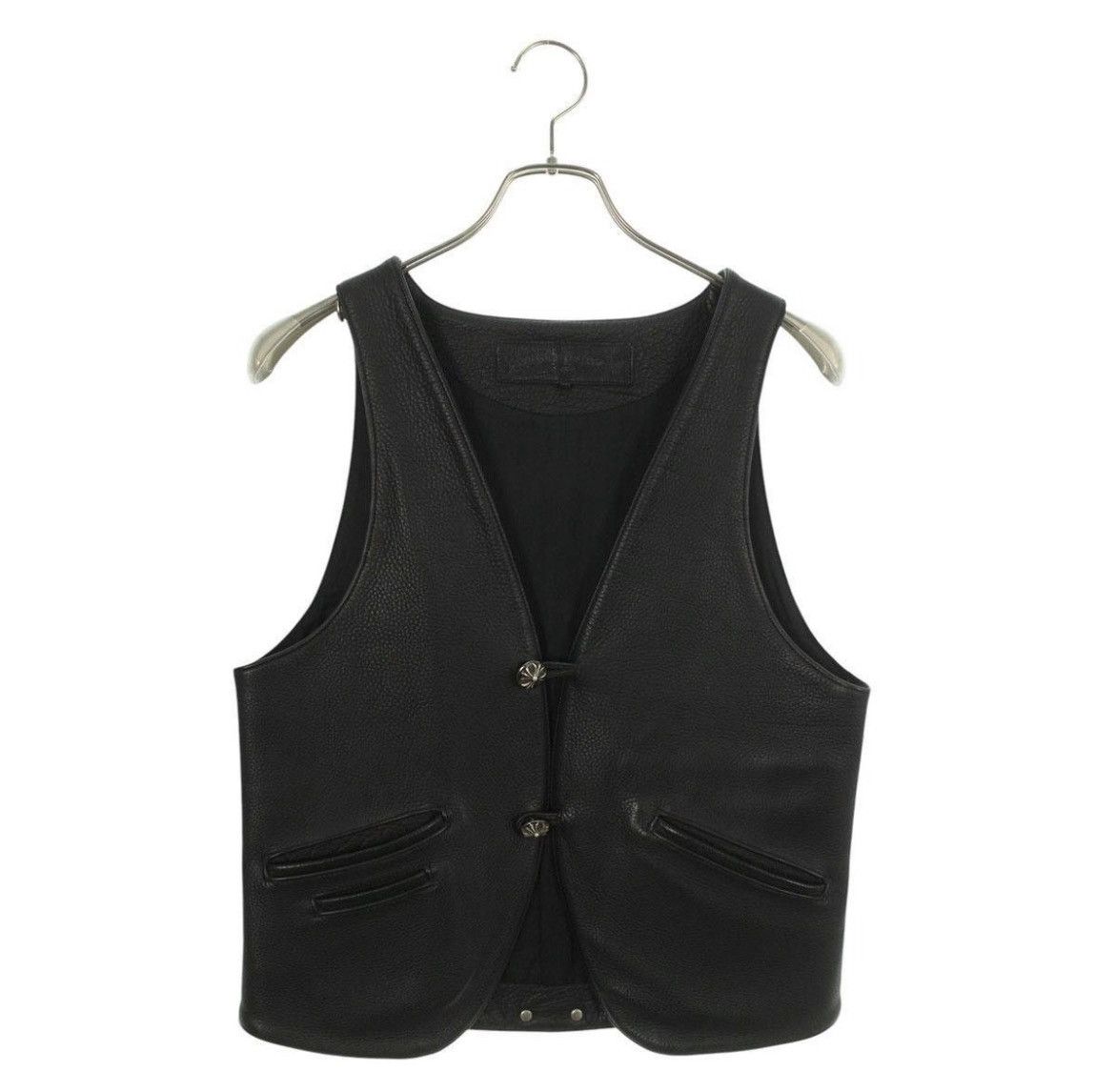 Chrome Hearts Chrome Hearts Classic 2B Leather Cross Vest Size US S / EU 44-46 / 1 - 1 Thumbnail