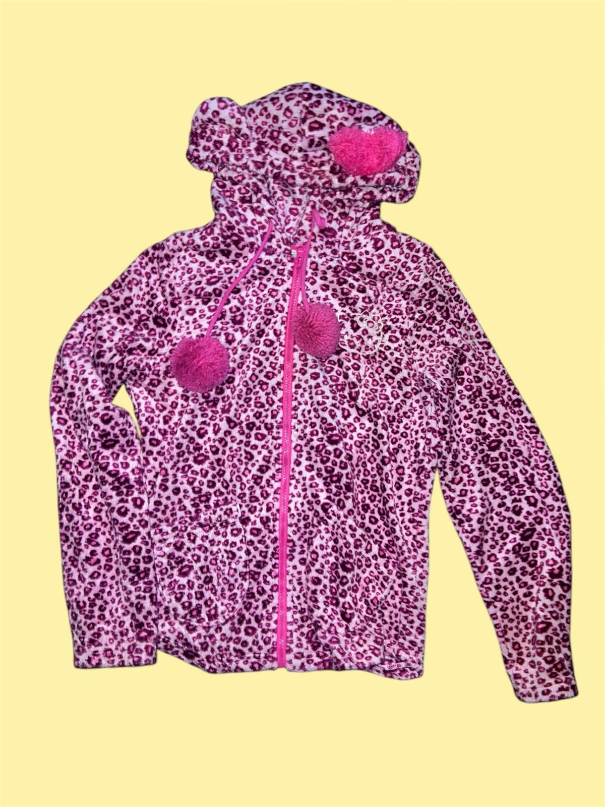 Hello Kitty Cheetah zip up hoodie