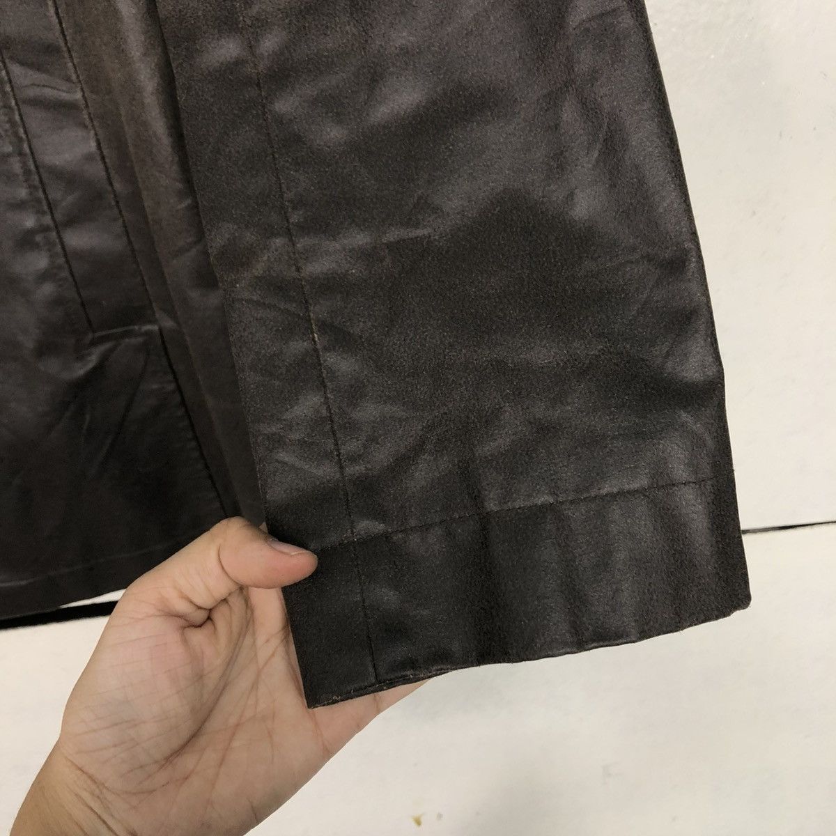 Japanese Brand 🔥VINTAGE SOFT LEATHER CHORE JACKET ASM ISSEY MIYAKE Size US S / EU 44-46 / 1 - 17 Thumbnail
