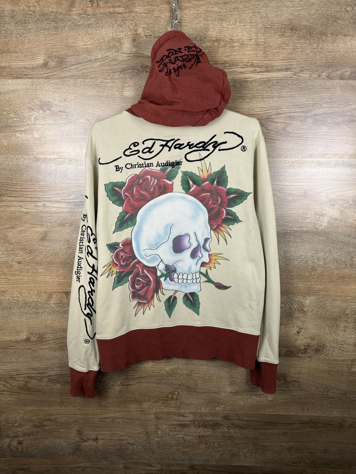 Christian Audigier × Ed Hardy × Vintage Vintage Ed Hardy by Christian Audigier zip hoodie jacket y2k Size US S / EU 44-46 / 1 - 1 Thumbnail